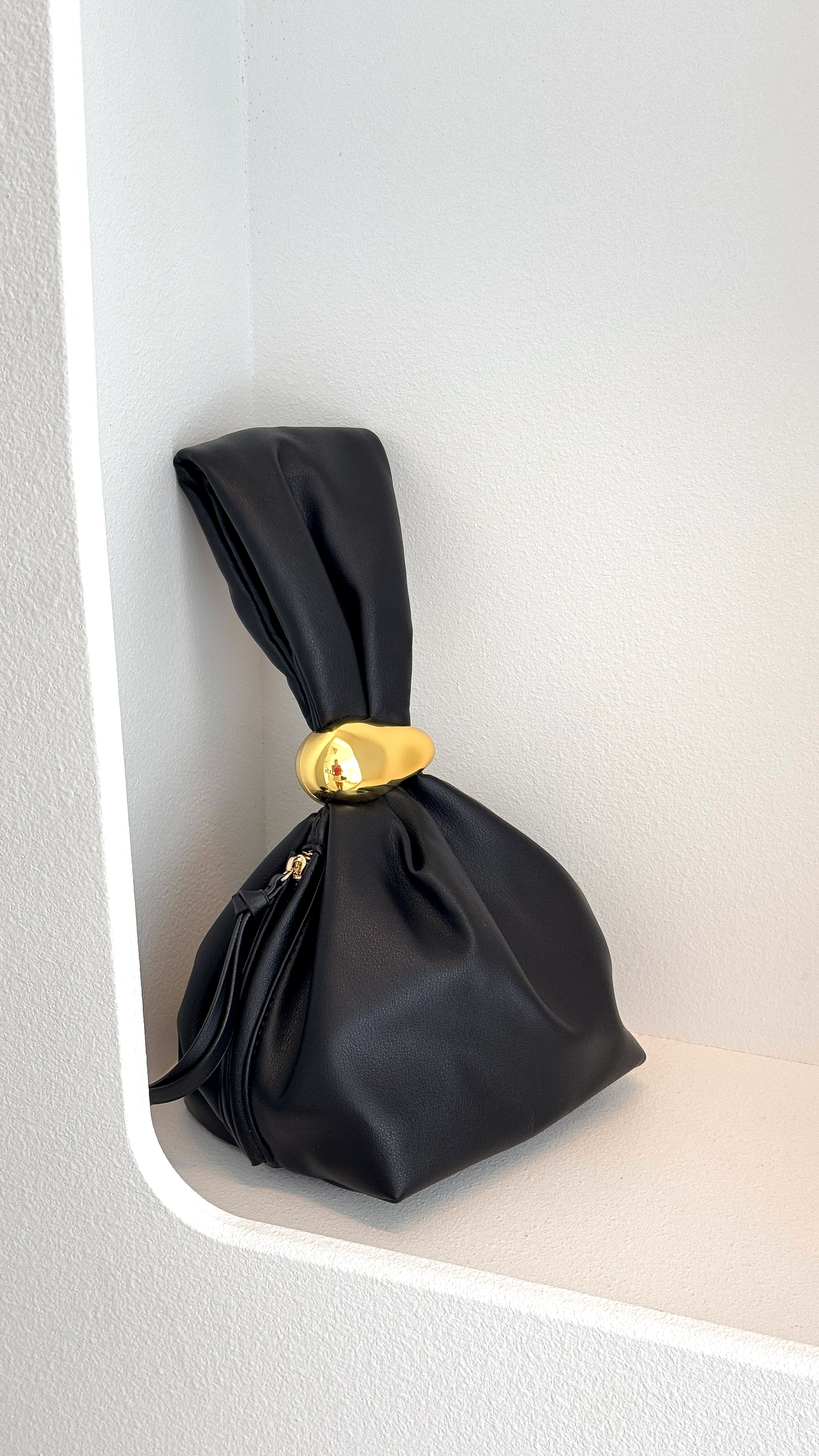Lucia Handle Bag for Women - Stylish Black Leather Shoulder Purse for Work, Travel & Everyday Use
