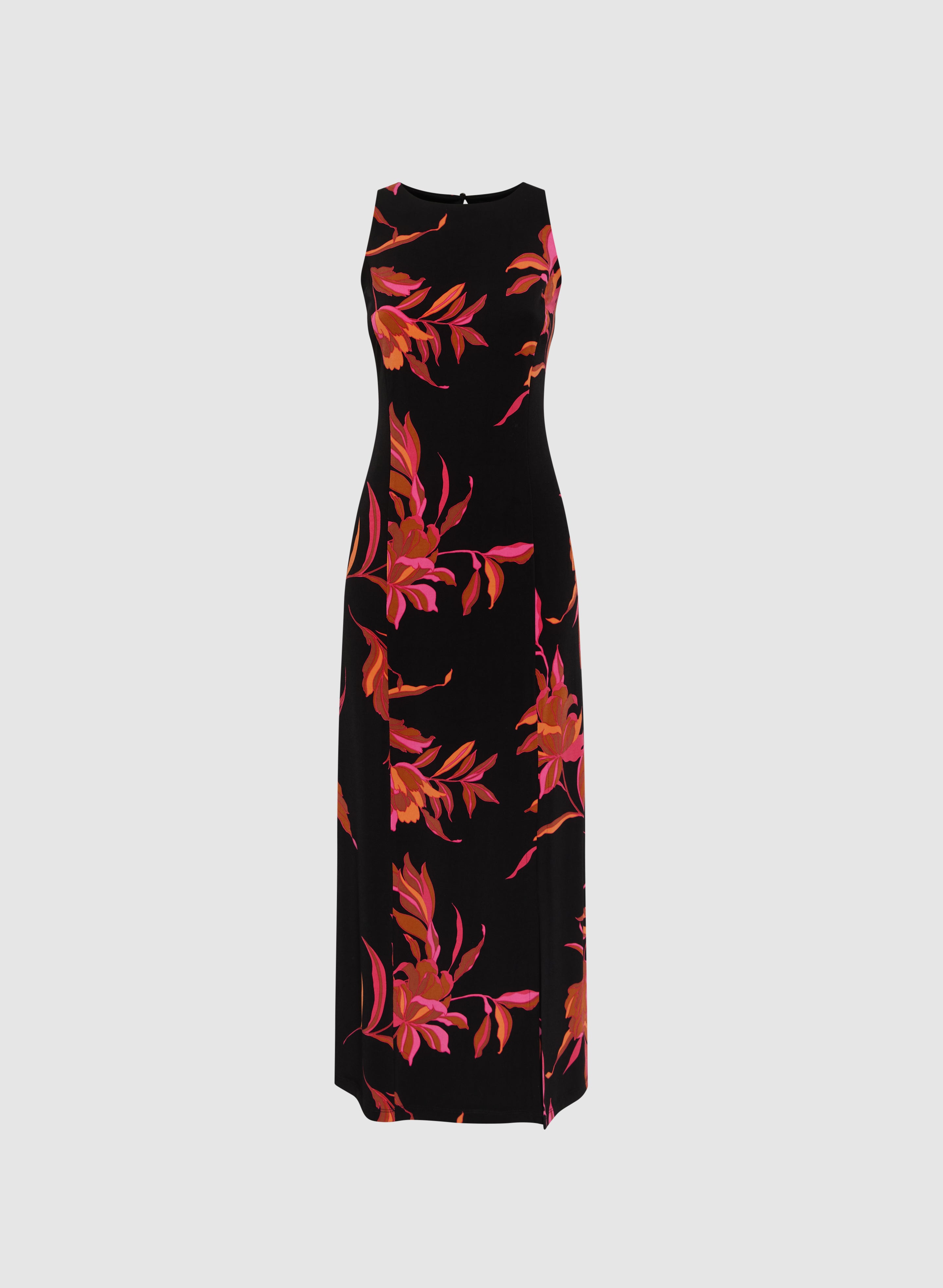 Floral Jersey Dress for Women - Comfortable Summer Maxi Dress with Flowy Design - Perfect for Beach, Vacation, and Casual Outings