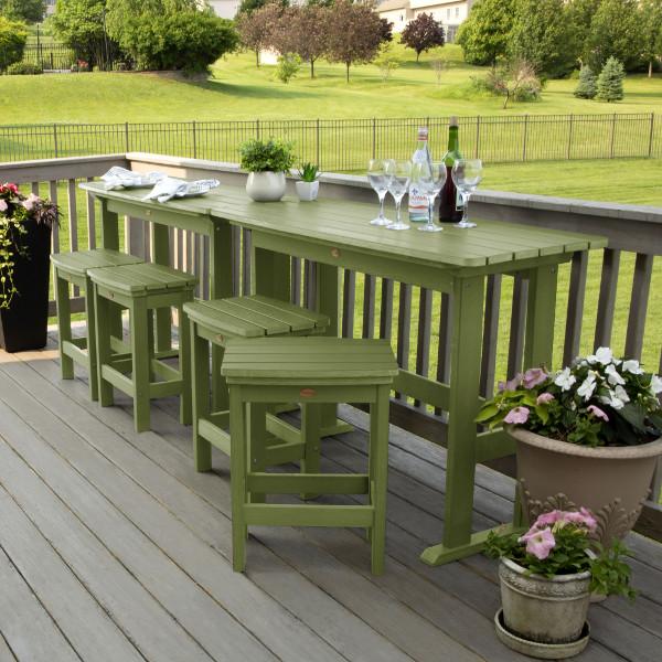 Lehigh 6-Piece Counter Height Balcony Patio Set - Outdoor Dining & Relaxing Furniture for Small Spaces