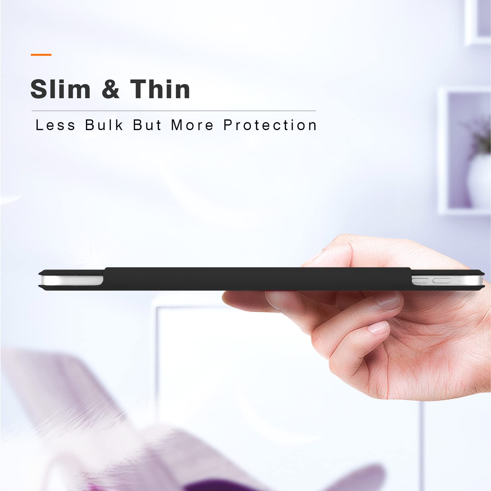 Magnetic Case for iPad Pro 11 Inch 4th/3rd/2nd Gen (2022/2021/2020) - Slim Smart Folio Cover with Auto Sleep/Wake, Pencil Charging & Trifold Stand - Lightweight Protective Case (Black) | Perfect for Work, Travel & Home Use