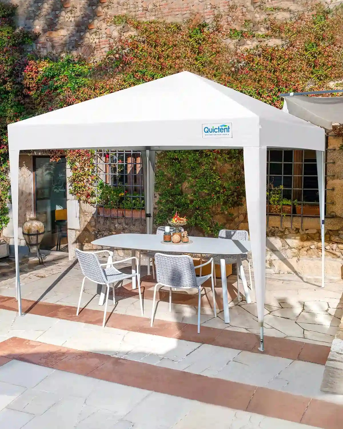 10'x10' Upgraded Pop Up Canopy Tent with Sidewalls - Waterproof Outdoor Shelter for Camping, Beach, Picnics & Backyard Parties