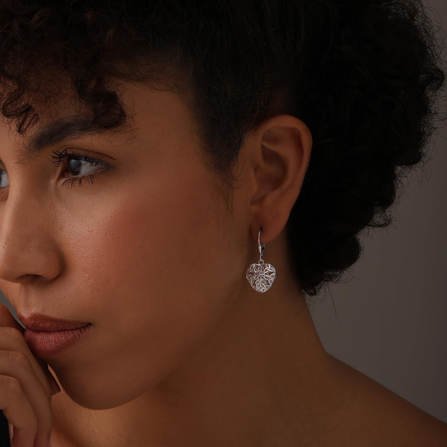 LeCalla 925 Sterling Silver Filigree Dangle Drop Leverback Earrings for Women | Hypoallergenic Long Silver Jewelry | Perfect for Weddings, Parties & Special Occasions
