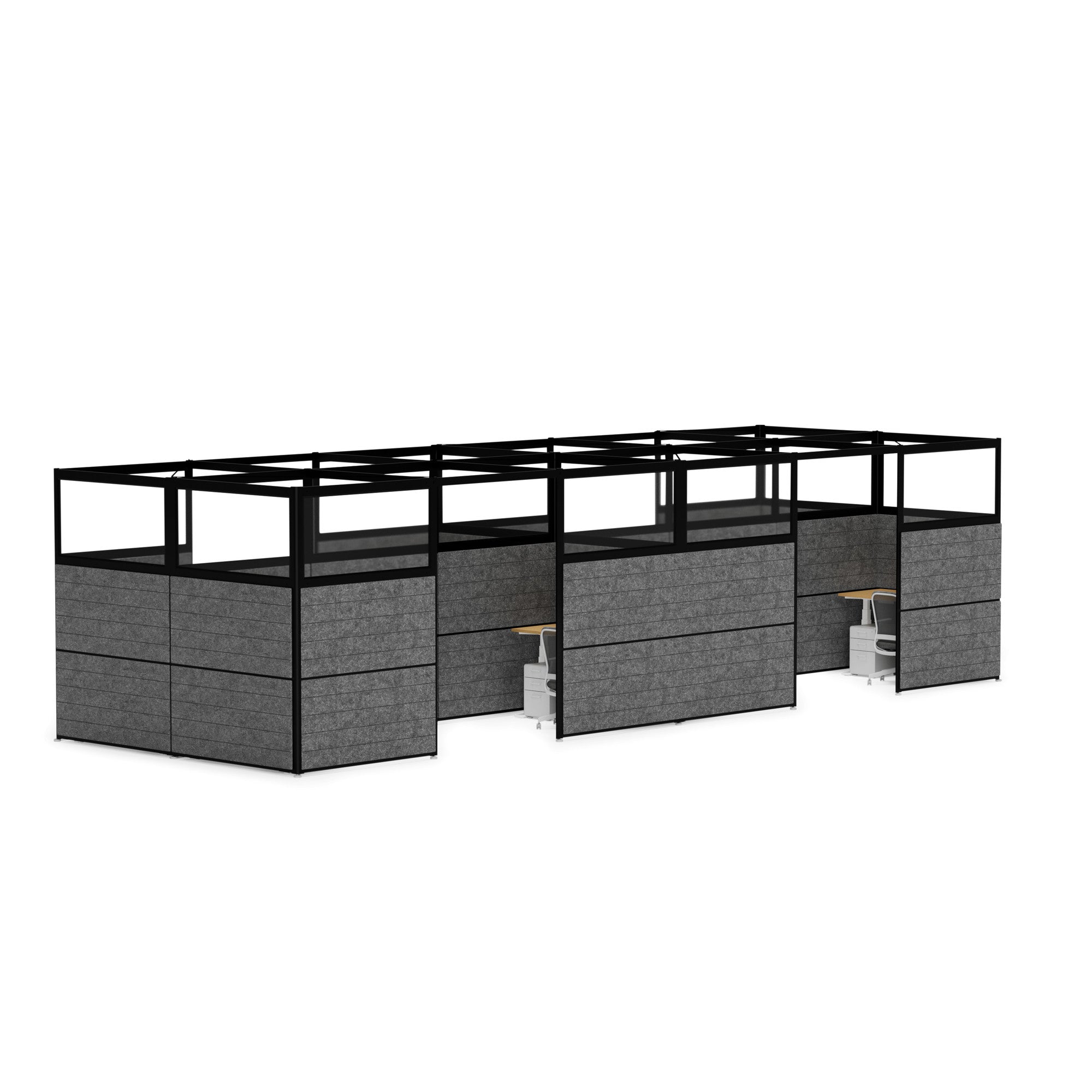 PoppinSpaces Hive Space for 8 - Modular Office Desk Organizer with 8 Compartments for Pens, Pencils & Supplies | Perfect for Home Office, School & Workspace Organization