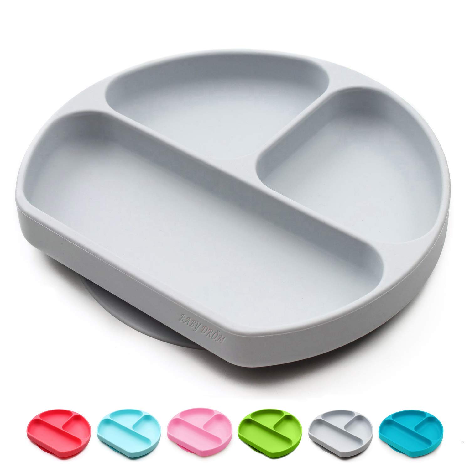 BPA-Free Silicone Suction Plates for Babies - Non-Slip High Chair & Table Use