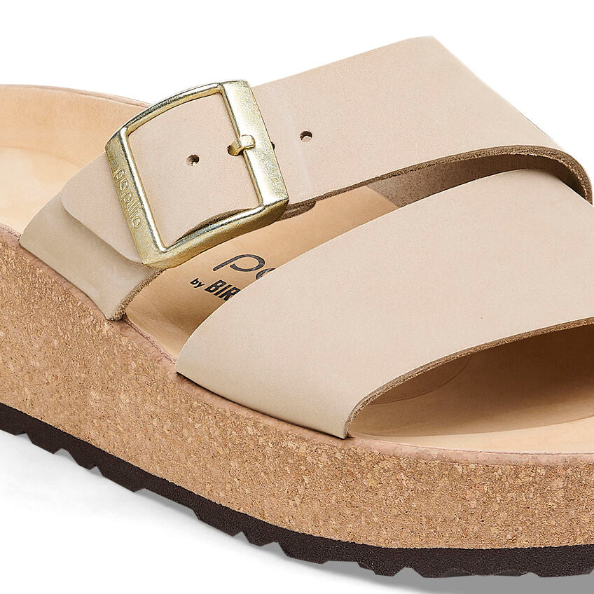 Birkenstock Almina Nubuck Leather Sandals for Women - Comfortable Arch Support Footbed | Perfect for Summer, Beach, and Casual Wear