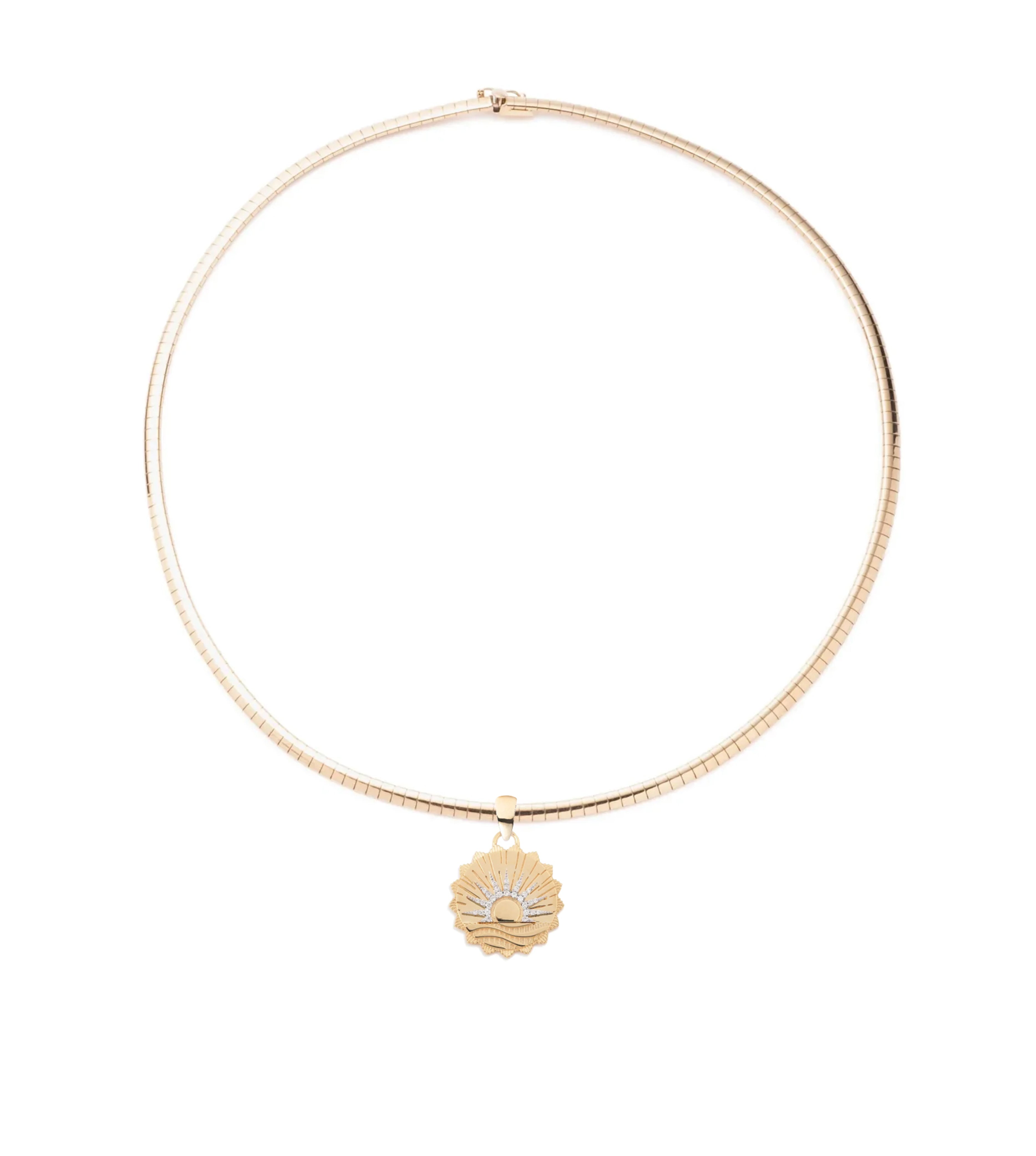 New Beginnings Internal Compass Small Sleek Collar Necklace - Minimalist Dainty Choker for Women | Perfect for Everyday Wear, Office & Special Occasions