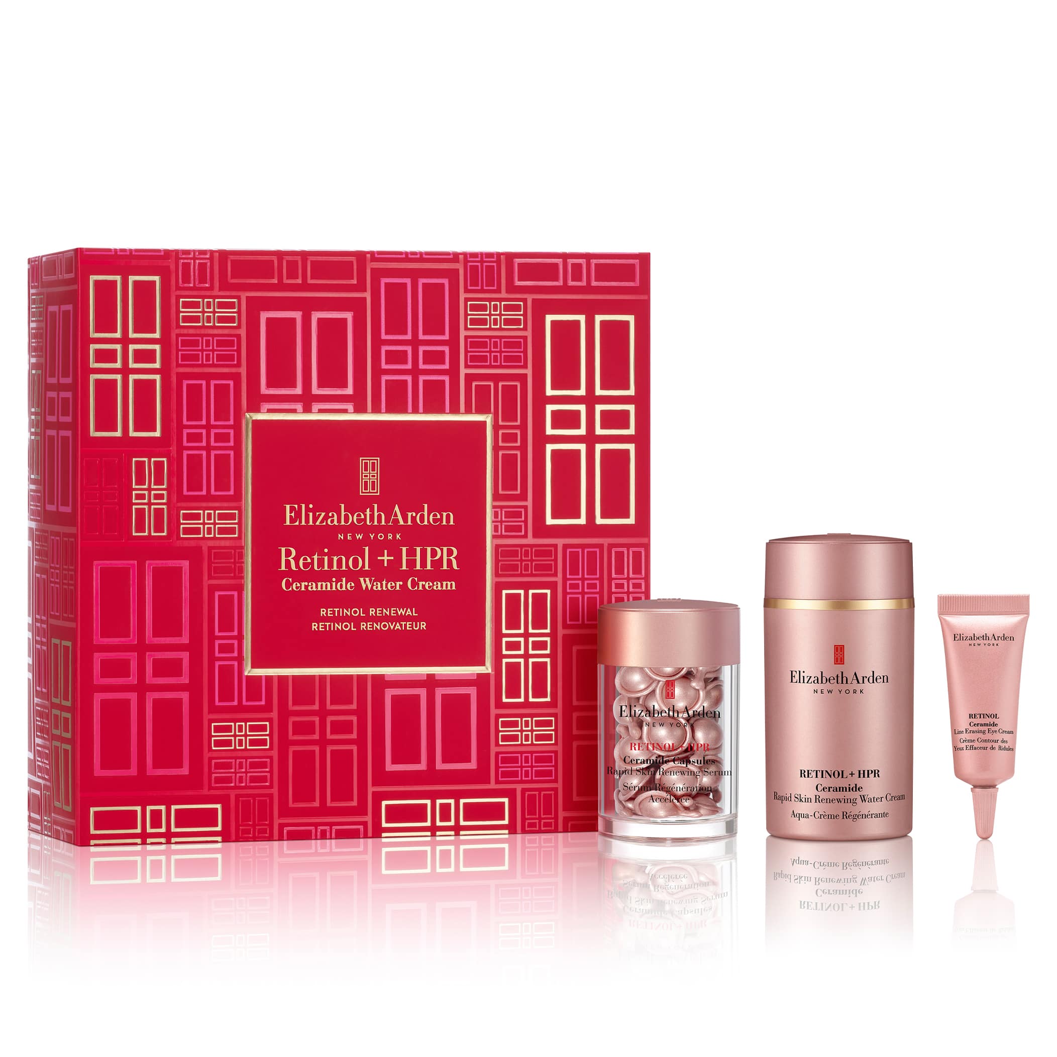 Retinol Renewal 3-Piece Skincare Gift Set for Women - Anti-Aging Night Cream, Eye Serum & Face Moisturizer - Perfect Holiday, Birthday & Mother's Day Gift
