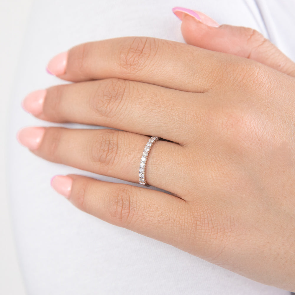 18K White Gold Diamond Ring - 0.25 Carat Solitaire Engagement Ring for Women, Perfect for Proposals, Anniversaries & Special Occasions