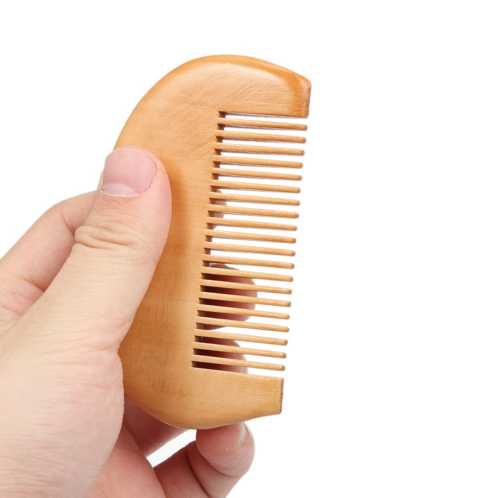 **Soft Wooden Baby Hair Brush & Comb Set for Newborns - Gentle Scalp Massage & Hair Care - Perfect for Infant Grooming & Relaxation at Home or Travel**