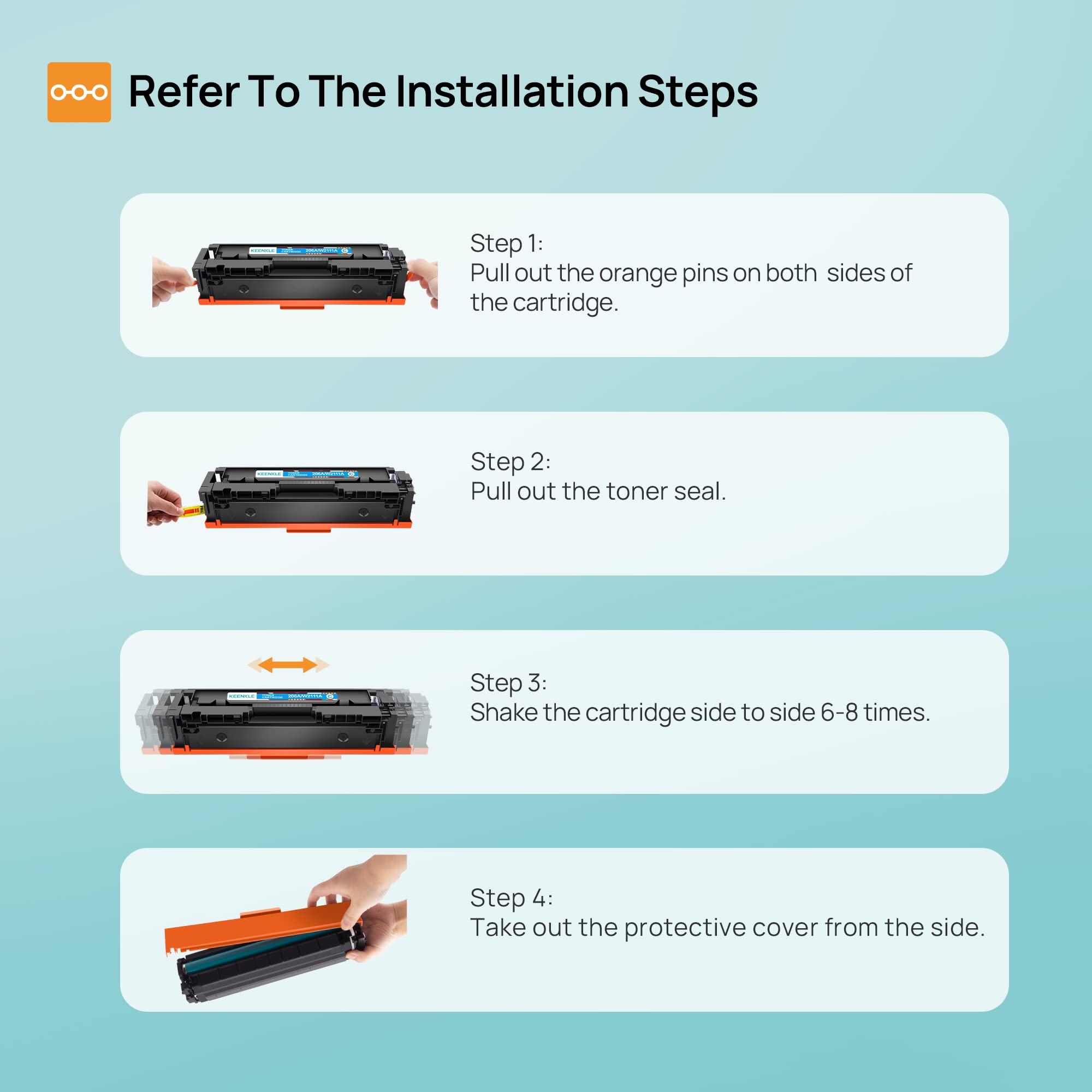 Original HP 206A Compatible Toner Cartridge Replacement - High Yield Printing for Office & Home Use | Works with HP LaserJet Pro M404, M426, M428 Series