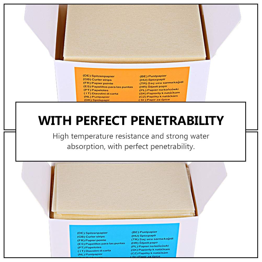 2 Boxes Professional Perm Paper Hairdressing Tools - Ultra Thin Cotton Paper Hair Crimping Rods for Salon & Home Use | Perfect for Perms, Curls & Hairstyling