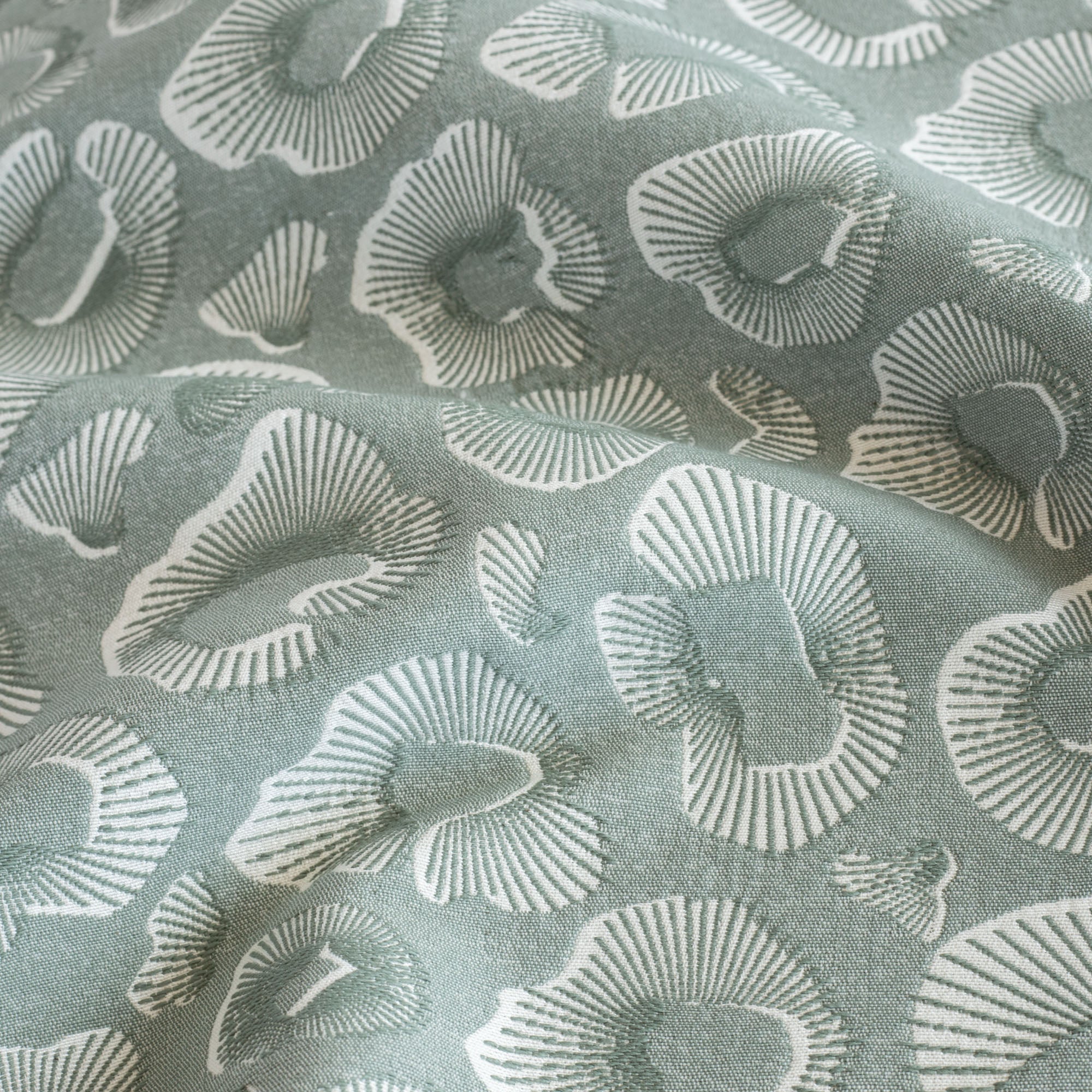 Premium Ocean Blue Fabric - Soft & Durable Jade Green Textile for DIY Crafts, Upholstery, and Home Decor | Perfect for Sewing, Quilting, and Fashion Design Projects