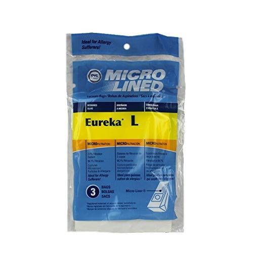 Eureka Style L 61715A Micro Allergen Vacuum Cleaner Bags - 45 Pack | Made in USA | HEPA Filtration for Dust Mites & Pet Dander | Perfect for Allergy Sufferers & Pet Owners