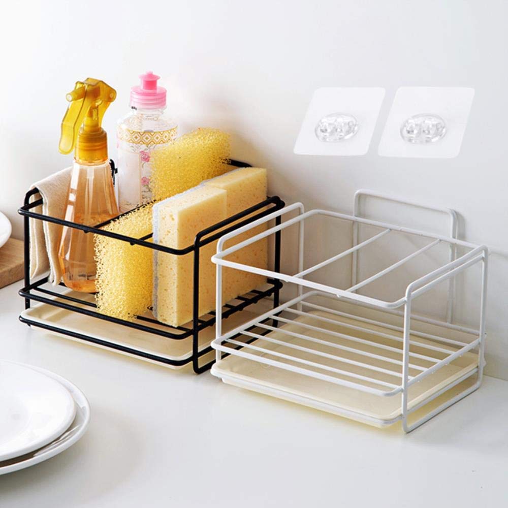 SH-CHEN Wall Mounted Towel Shelf - Kitchen & Bathroom Storage Organizer Rack for Spices, Sundries, and Drain Items - Perfect for Small Space Organization in Kitchen, Bathroom, or Desktop Use