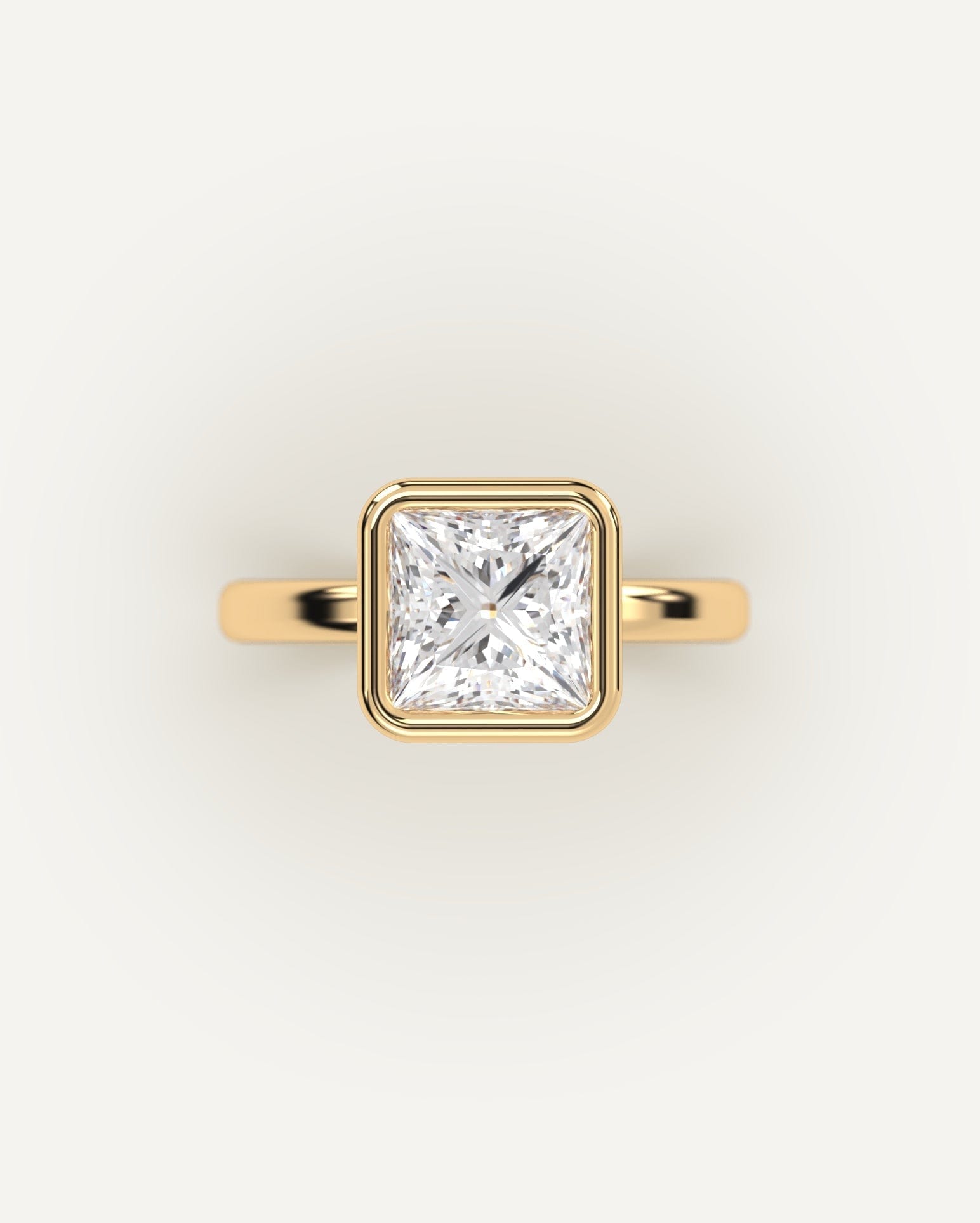 2 Carat Princess Cut Diamond Engagement Ring - Sparkling Solitaire for Proposals, Anniversaries & Special Occasions