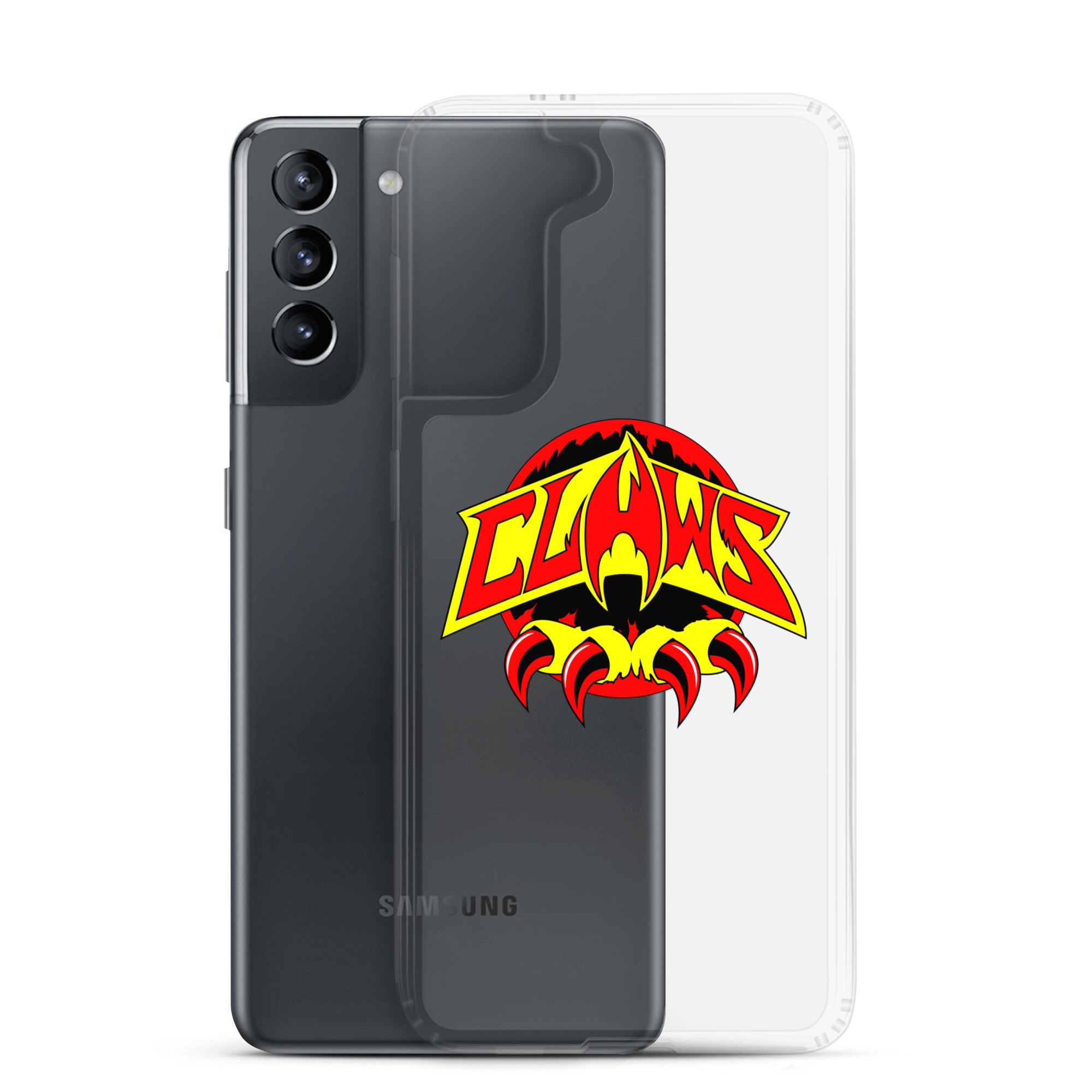 Zoo Jitsu Fighters CLAWS Logo Clear Protective Case for Samsung Galaxy - Perfect for Gaming, Sports & Everyday Use