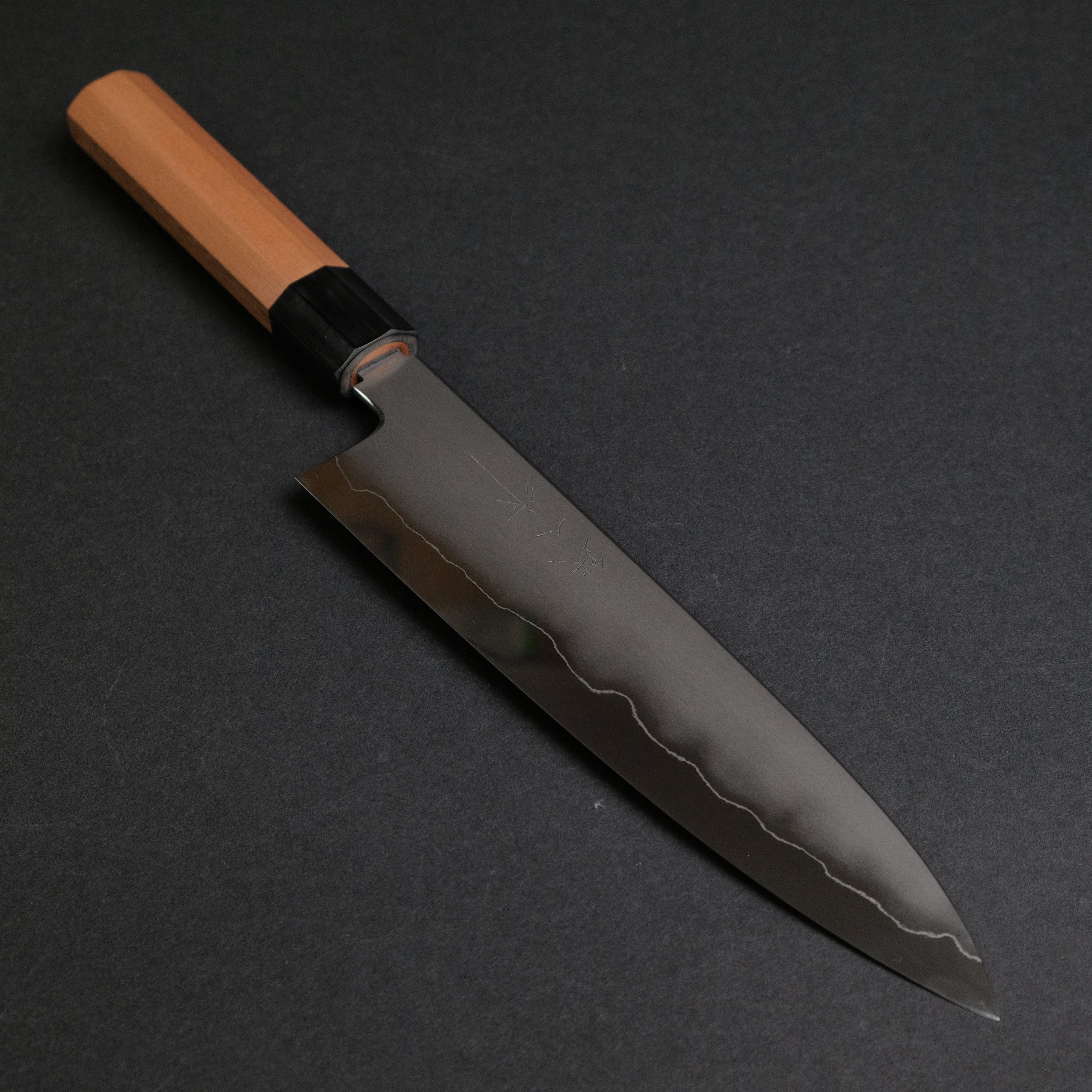 Tetsujin Silver #3 Kasumi Gyuto 210mm Japanese Chef Knife with Yakusugi Cedar Handle - Professional Kitchen Knife for Sushi, Meat Cutting and Precision Cooking