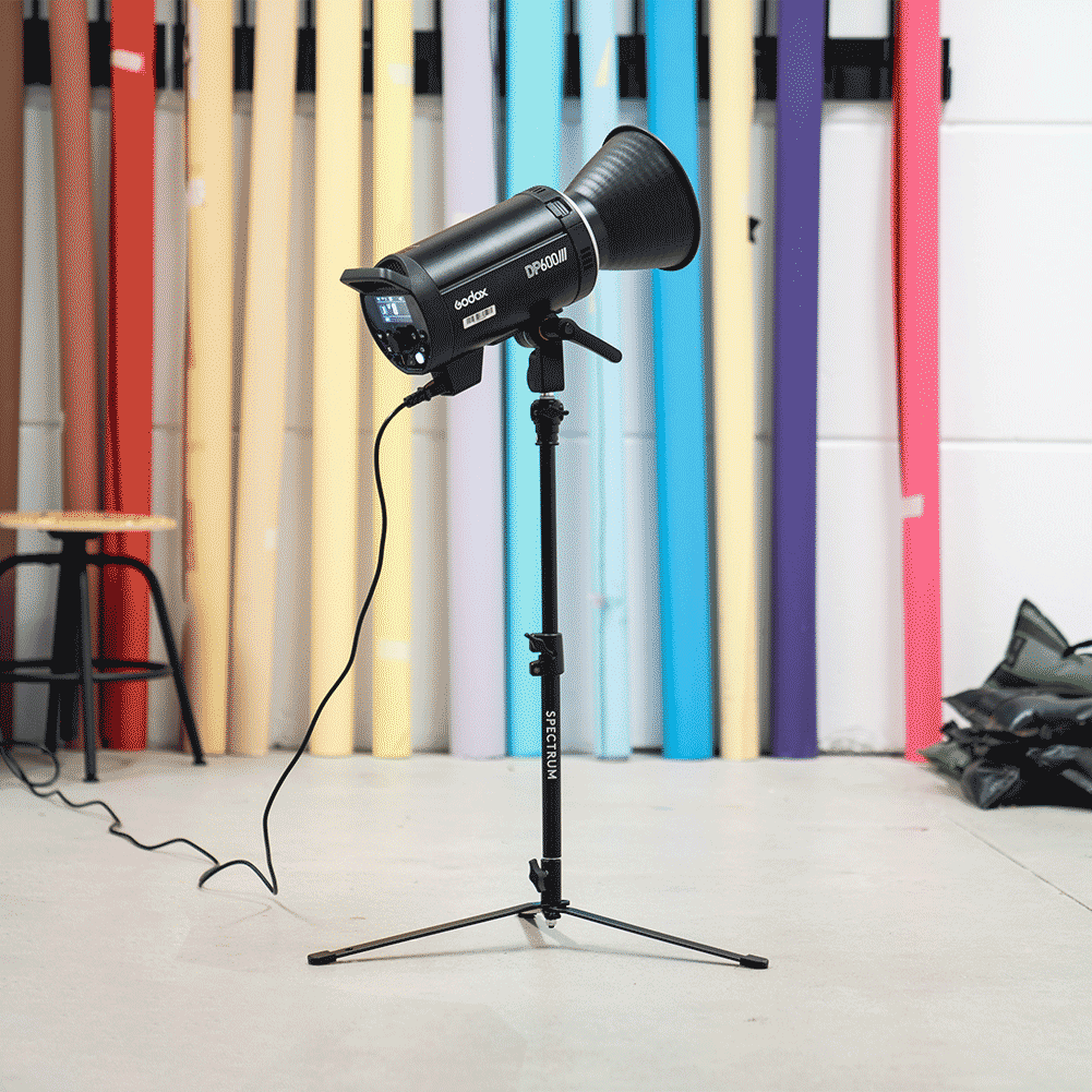 Professional Backlight Floor Stand with Removable 60cm Extension & 5/8