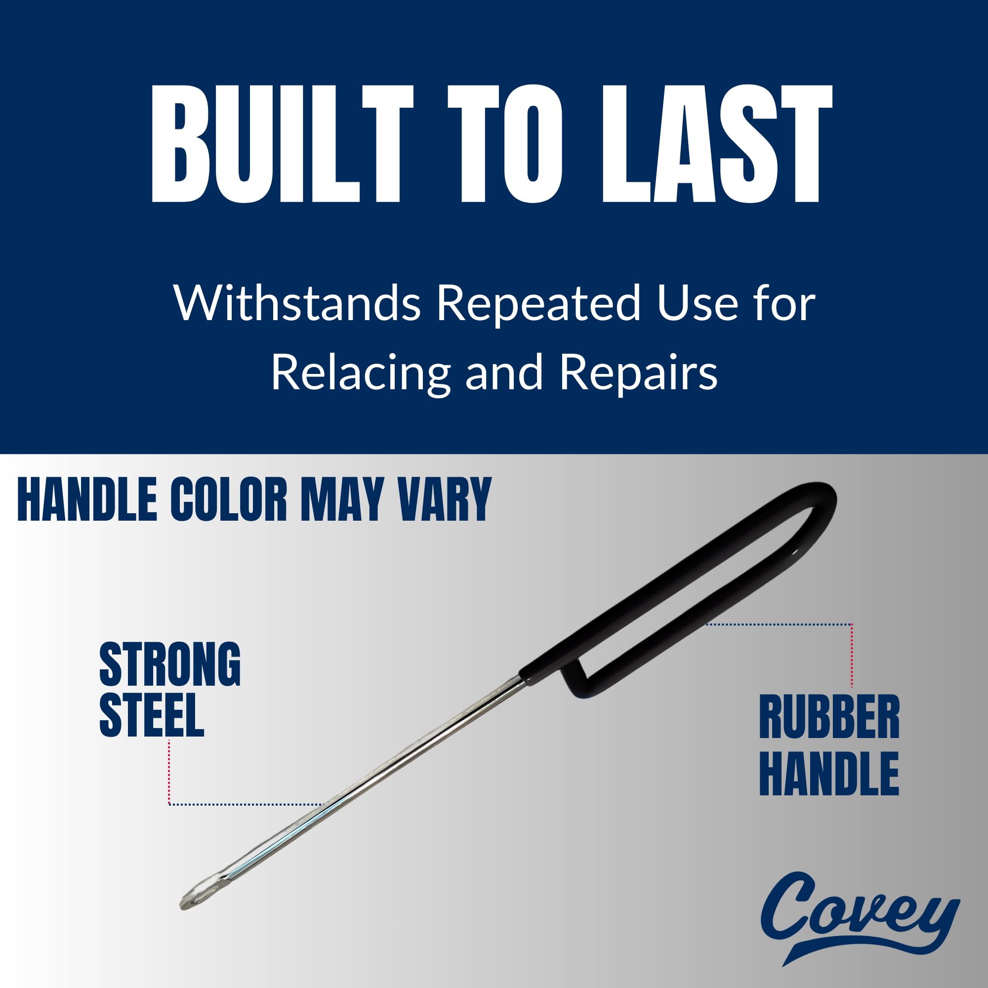 **Covey Sports Baseball Glove Lacing Needle with Rubber Handle – Durable Steel Leather Mitt Repair Tool for Relacing & Restringing Baseball & Softball Gloves – Essential for Baseball & Softball Glove Maintenance – Perfect for DIY Repairs & Professional Use**