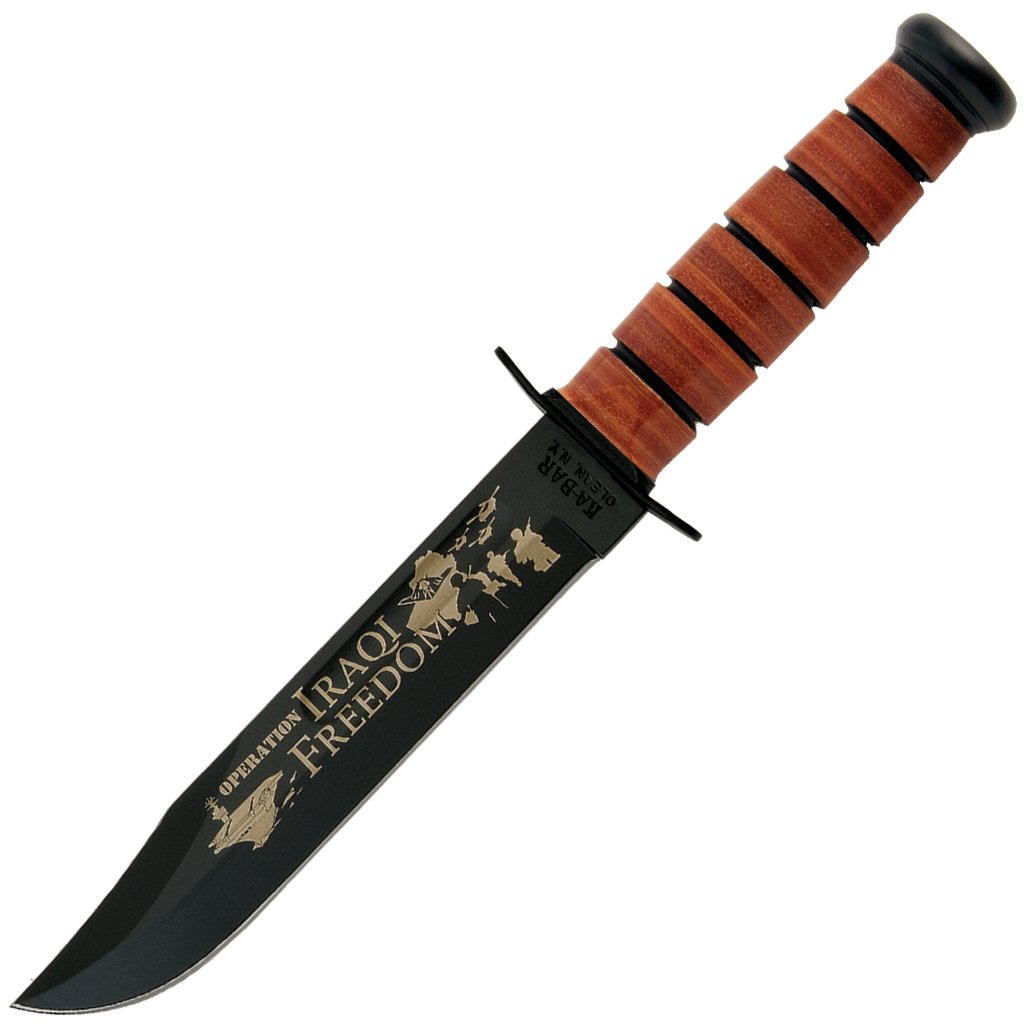 KA-BAR USN Operation Iraqi Freedom Tactical Knife - Combat, Survival, and Outdoor Use for Military & Camping