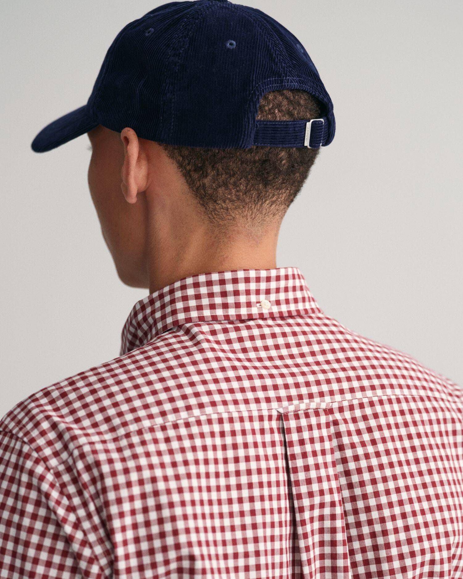 GANT Men's Slim Fit Gingham Poplin Button-Down Shirt - Casual Office Wear & Summer Outfits