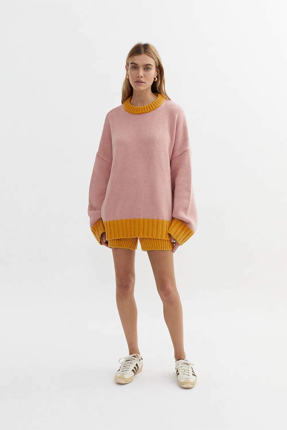 Chambord Knit Sweater in Rose - Women's Elegant Lace Knit Top for Casual & Party Wear | Perfect for Date Nights, Office Outfits & Special Occasions