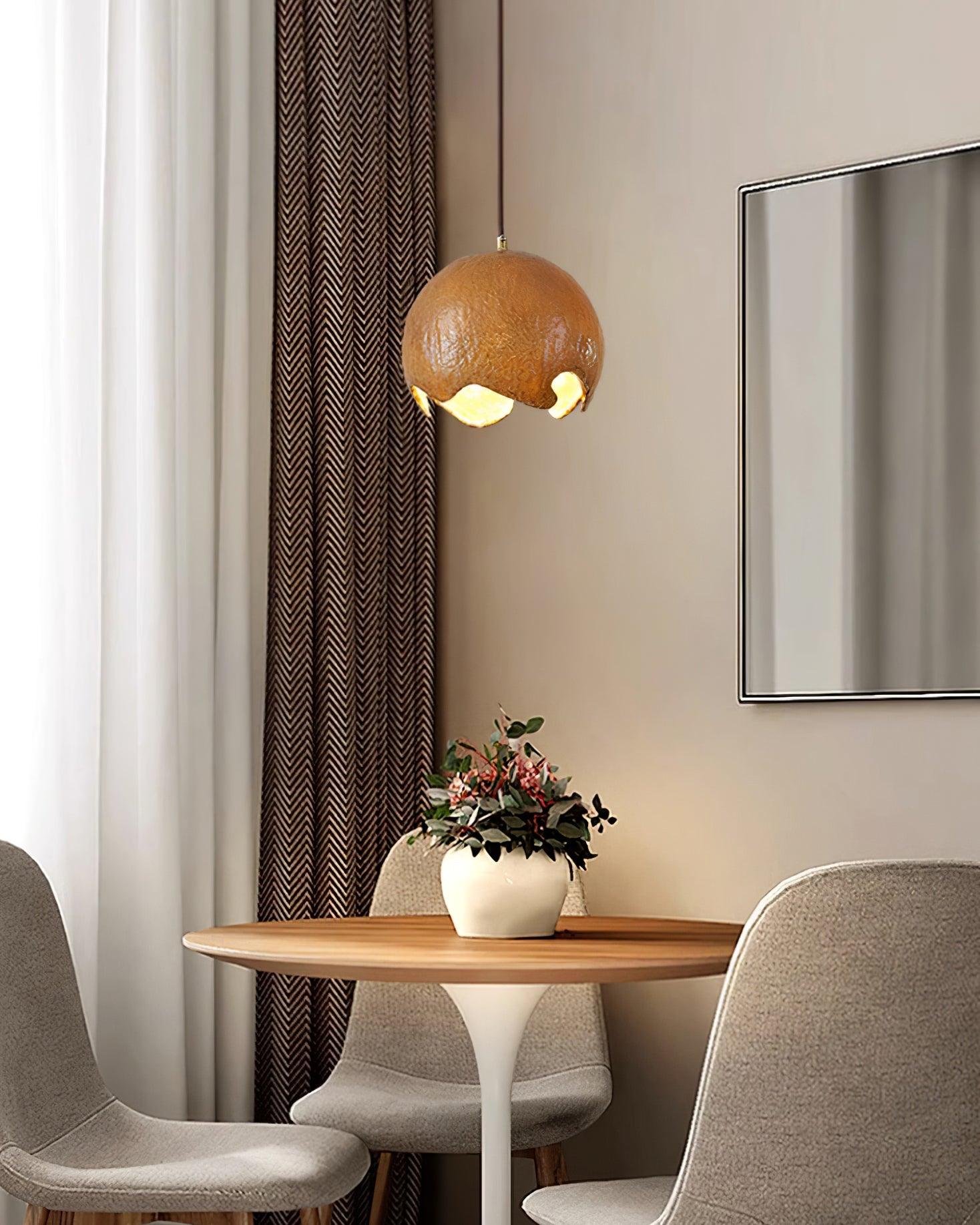 Moon Crater Pendant Lamp - Modern Celestial Ceiling Light Fixture for Bedroom, Living Room & Dining Room Decor