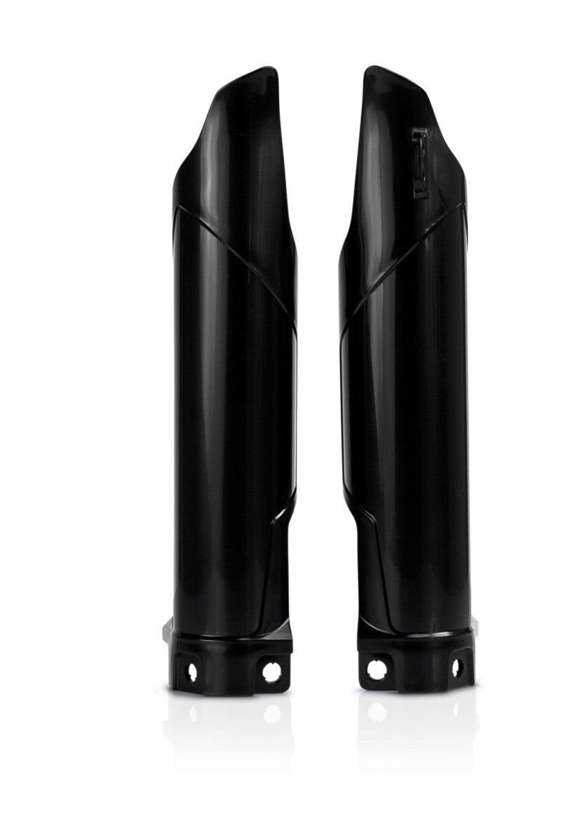 Acerbis Lower Fork Cover Set for Kawasaki KX85 (14+), KX100 (14-21), KX112 (22-24) - Black | Dirt Bike Protection for Off-Road & Motocross Riding