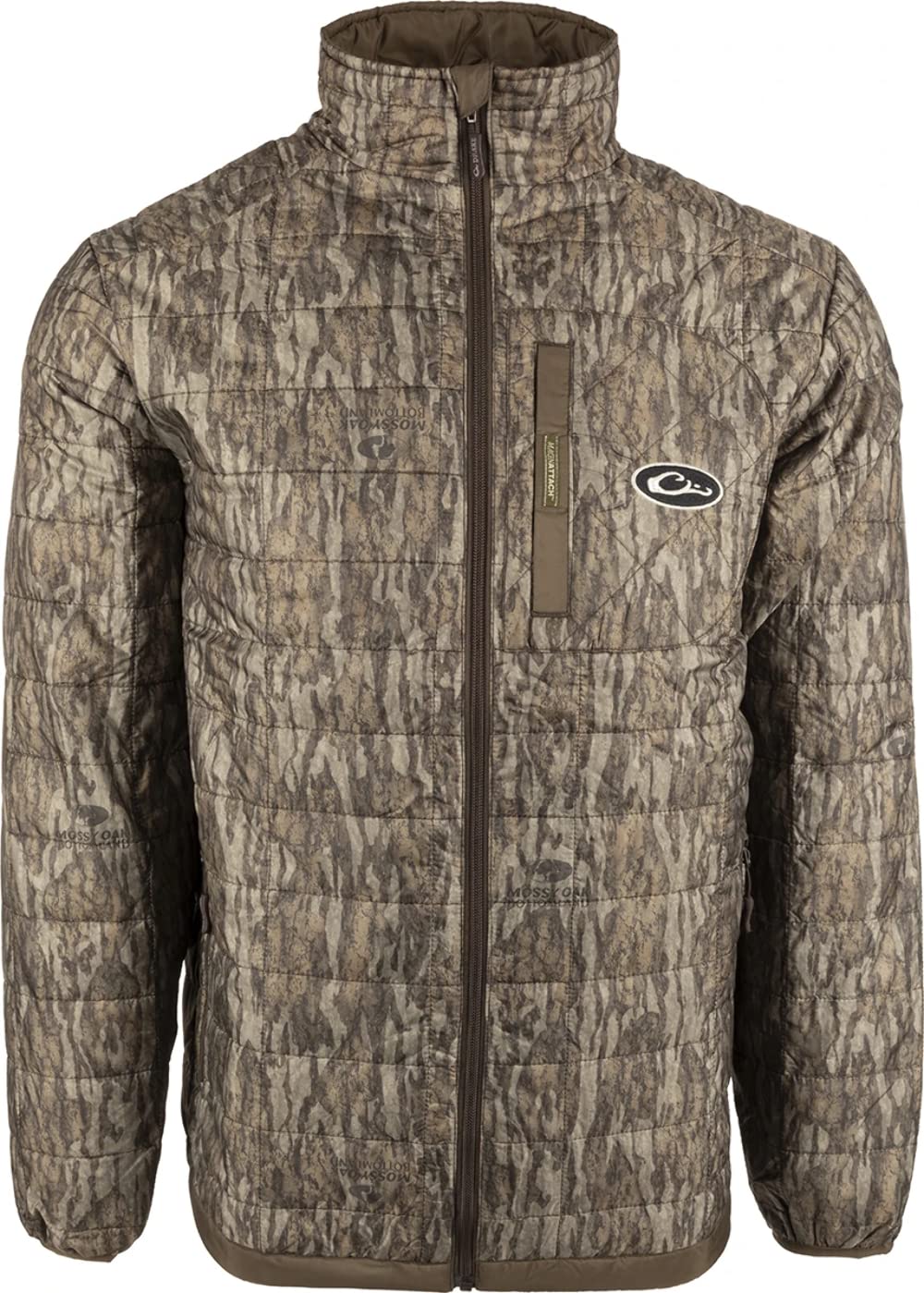 Drake Waterfowl MST Camo Synthetic Down Two-Tone Packable Jacket for Hunting & Outdoor - Realtree Camouflage - Lightweight Waterproof Insulated Coat for Cold Weather Adventures