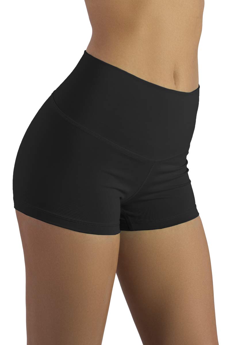 Liakada Women's High-Waisted Dance Shorts for Yoga, Cheerleading, Gymnastics & Workout - Stretchy Comfort for Dance Practice, Gym Training & Activewear