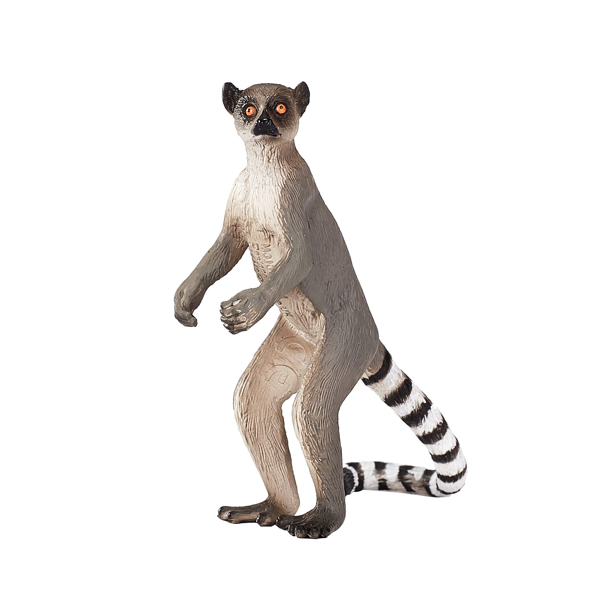 MOJO Ringtail Lemur Realistic Animal Toy Figure - Hand Painted Detailed Figurine for Kids Collection, Educational Wildlife Play & Jungle Themed Decor | Perfect for Birthday Gifts, Classroom Learning & Safari Party Favors
