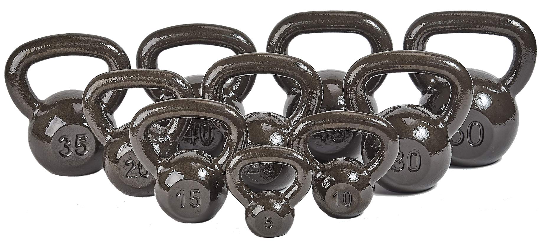 BalanceFrom Solid Cast Iron Kettlebell - Adjustable Weight for Home Gym, Strength Training & CrossFit Workouts | Perfect for Full-Body Exercise, Muscle Building & Fitness Routines