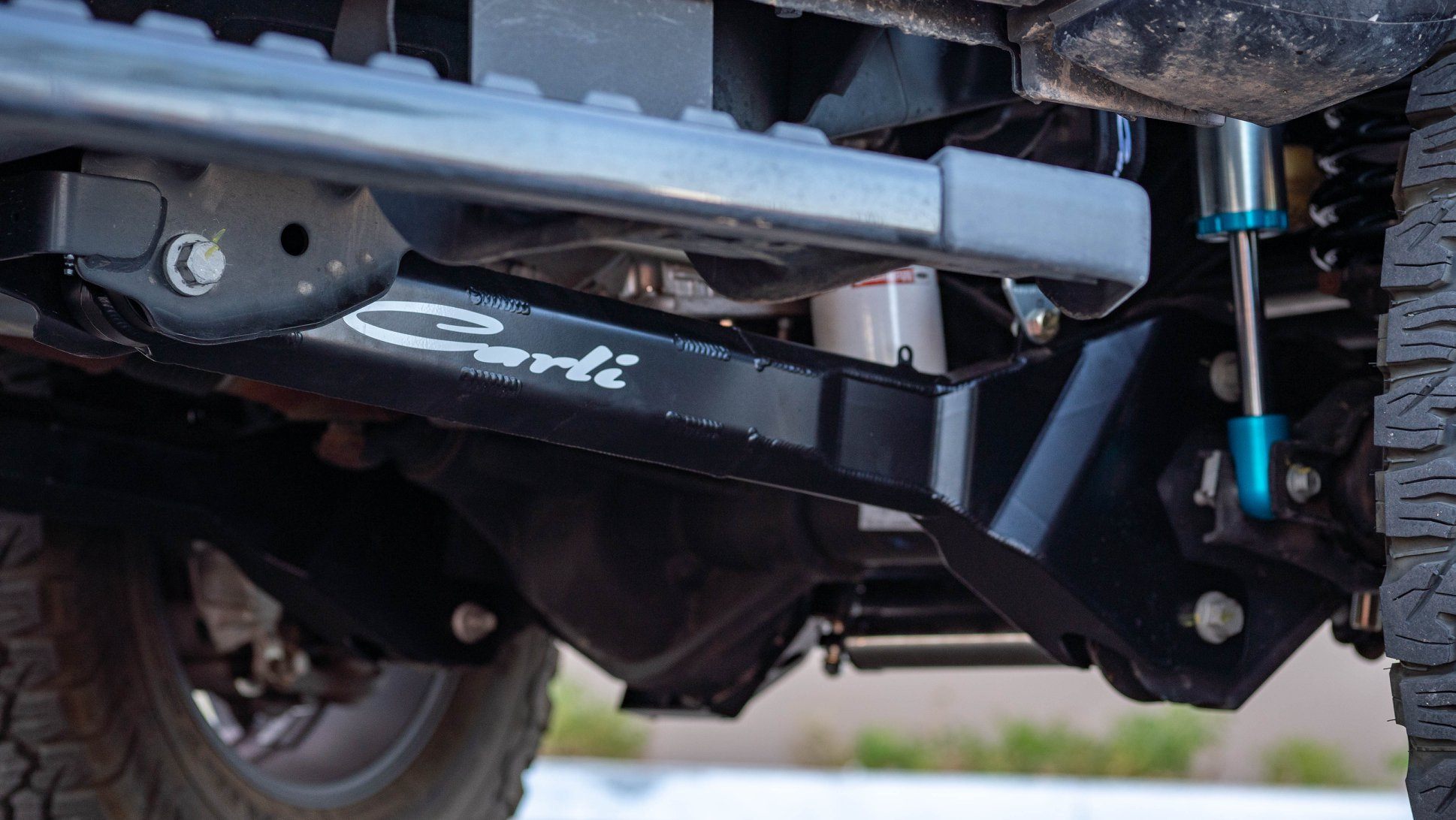 2005-2022 Ford F250 F350 Carli Suspension Fabricated Radius Arms - Heavy Duty Off-Road Upgrade for Enhanced Towing & 4x4 Performance