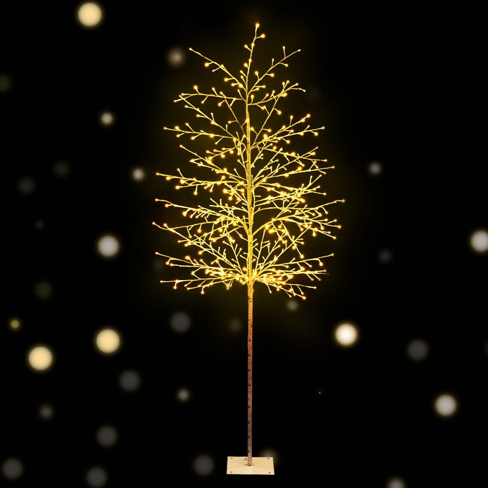 2.1M (7ft) Pre-Lit Christmas Tree with 480 Warm White LED Lights - Perfect for Indoor Holiday Decorations & Festive Home Decor