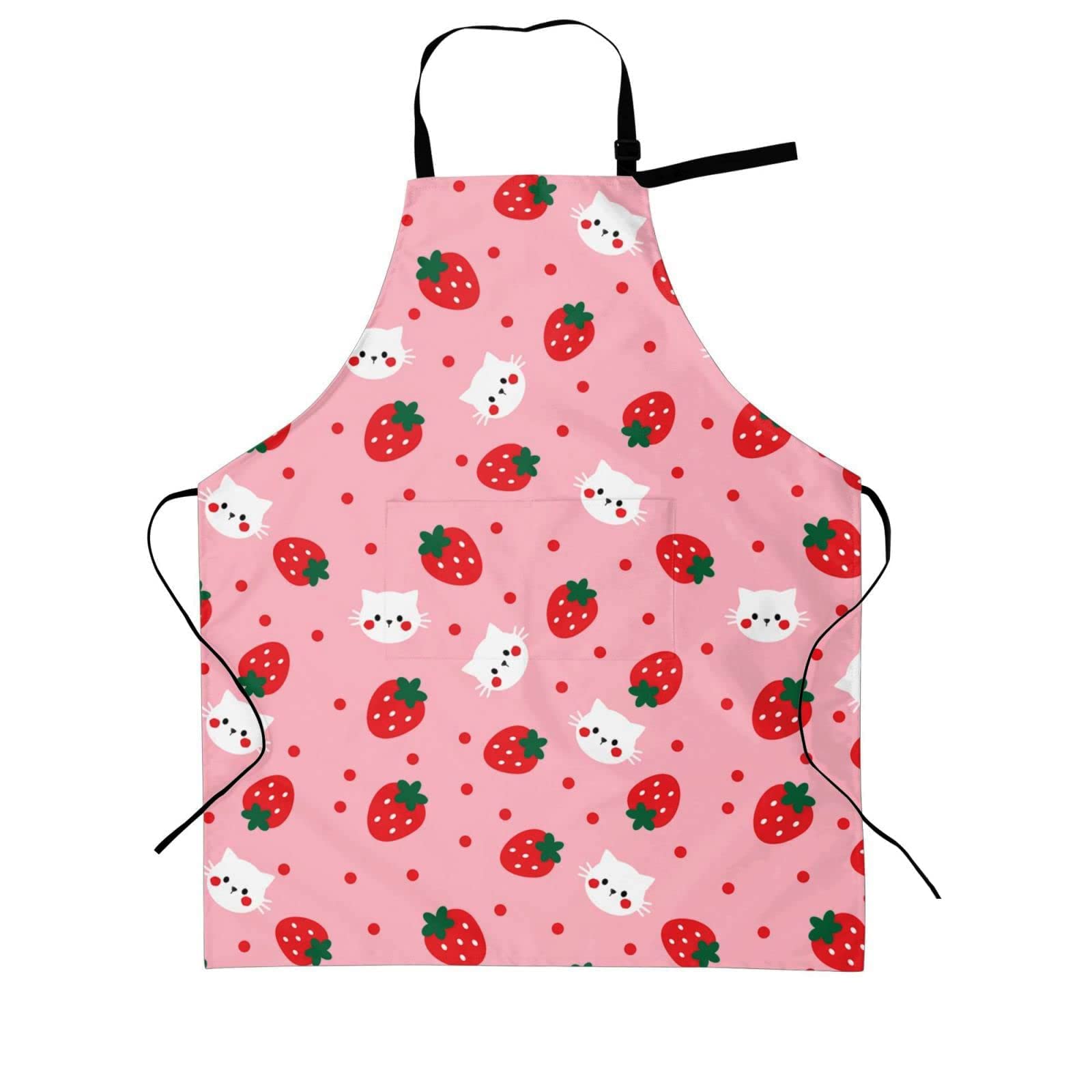 Stylish Adjustable Aprons for Women & Men with Pockets - Perfect for Cooking, Baking, BBQ & Kitchen Work - Machine Washable Kitchen Apparel