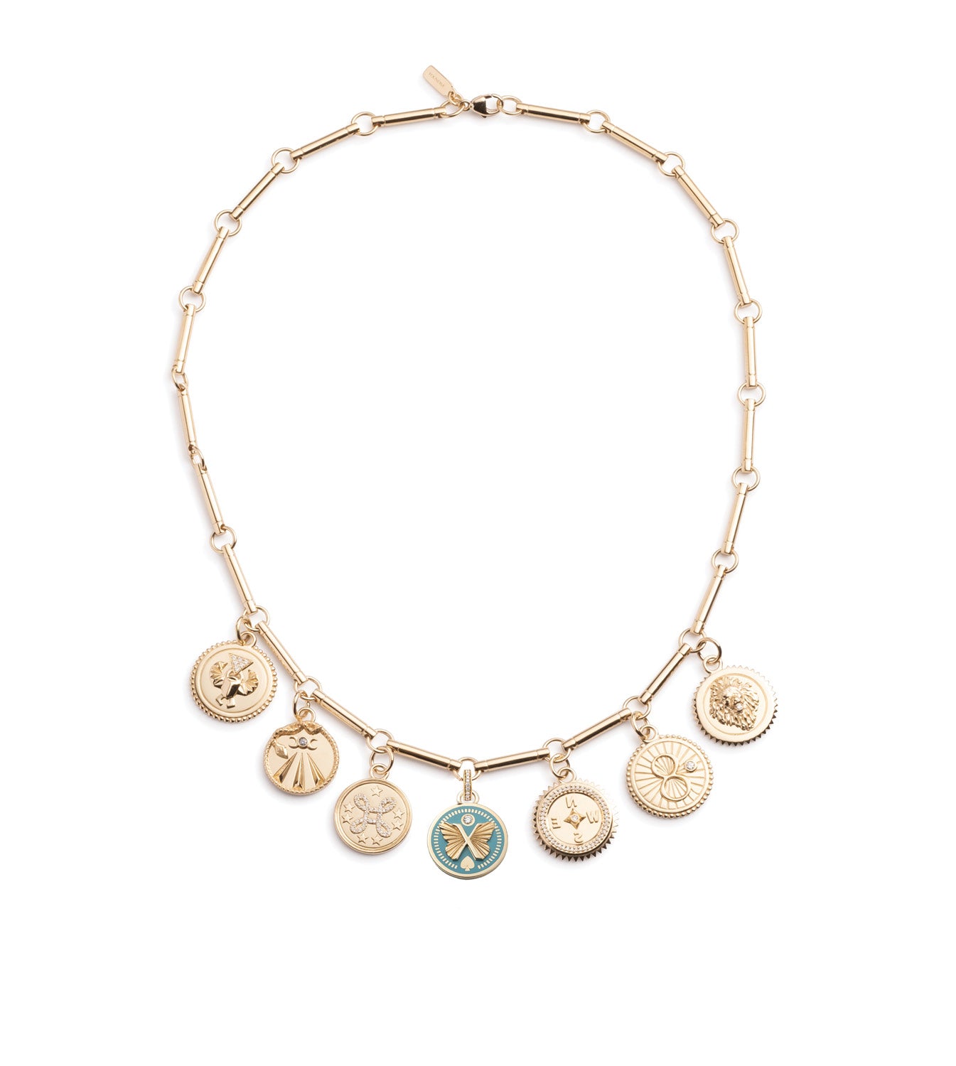 Multi-Layer Gold Plated Choker Necklace with Aqua Elements - Elegant Statement Jewelry for Women, Perfect for Parties, Weddings & Evening Events
