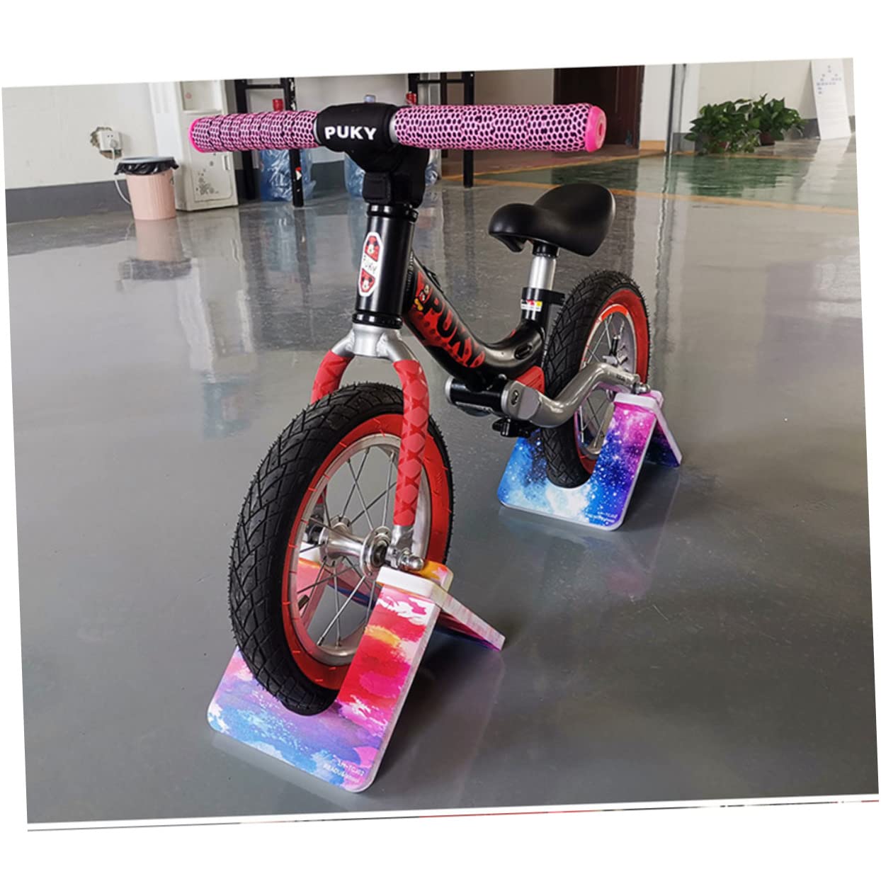 GOOHOCHY 10/12 Inch Kids Balance Bike Kickstand - Sturdy & Portable Bike Stand Support Bracket for Children's Bicycle Accessories | Perfect for Training Wheels, Storage & Outdoor Riding