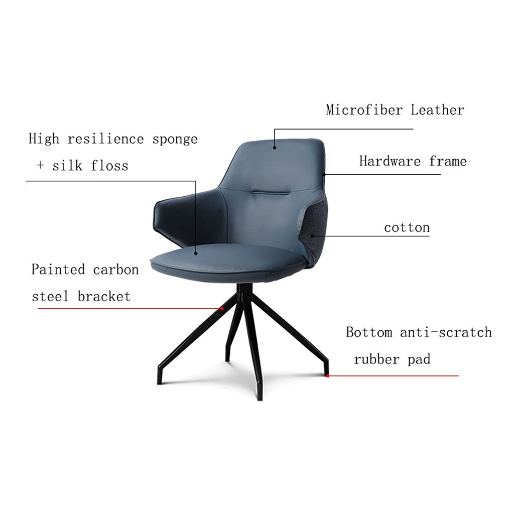 Ergonomic Office Chair - Nordic Style Computer Desk Chair with 360° Swivel & Adjustable Backrest for Home Office, Study, Makeup Station - Comfortable Seating Solution for Long Work Hours