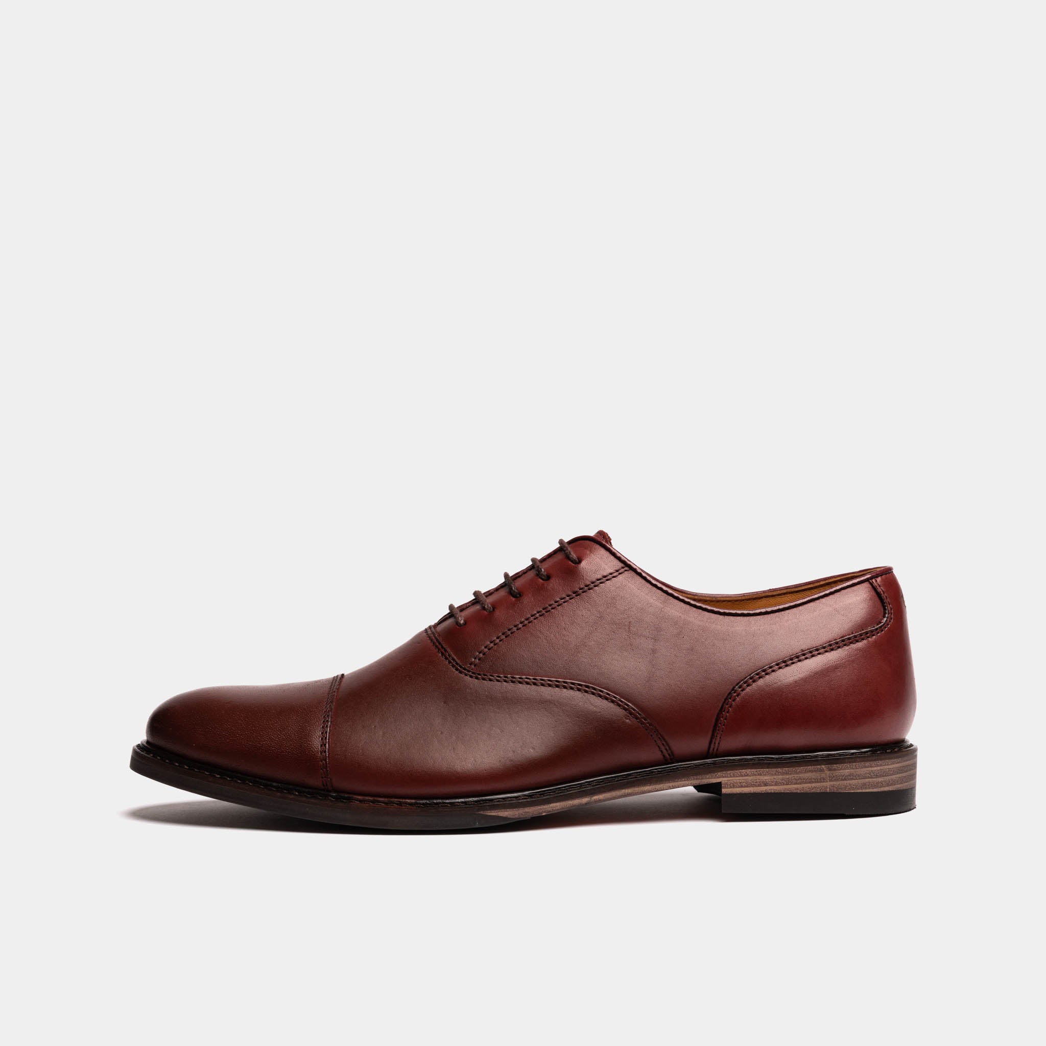 Maudsley Genuine Leather Oxford Shoes in Oxblood Red - Perfect for Business, Formal Events & Office Wear