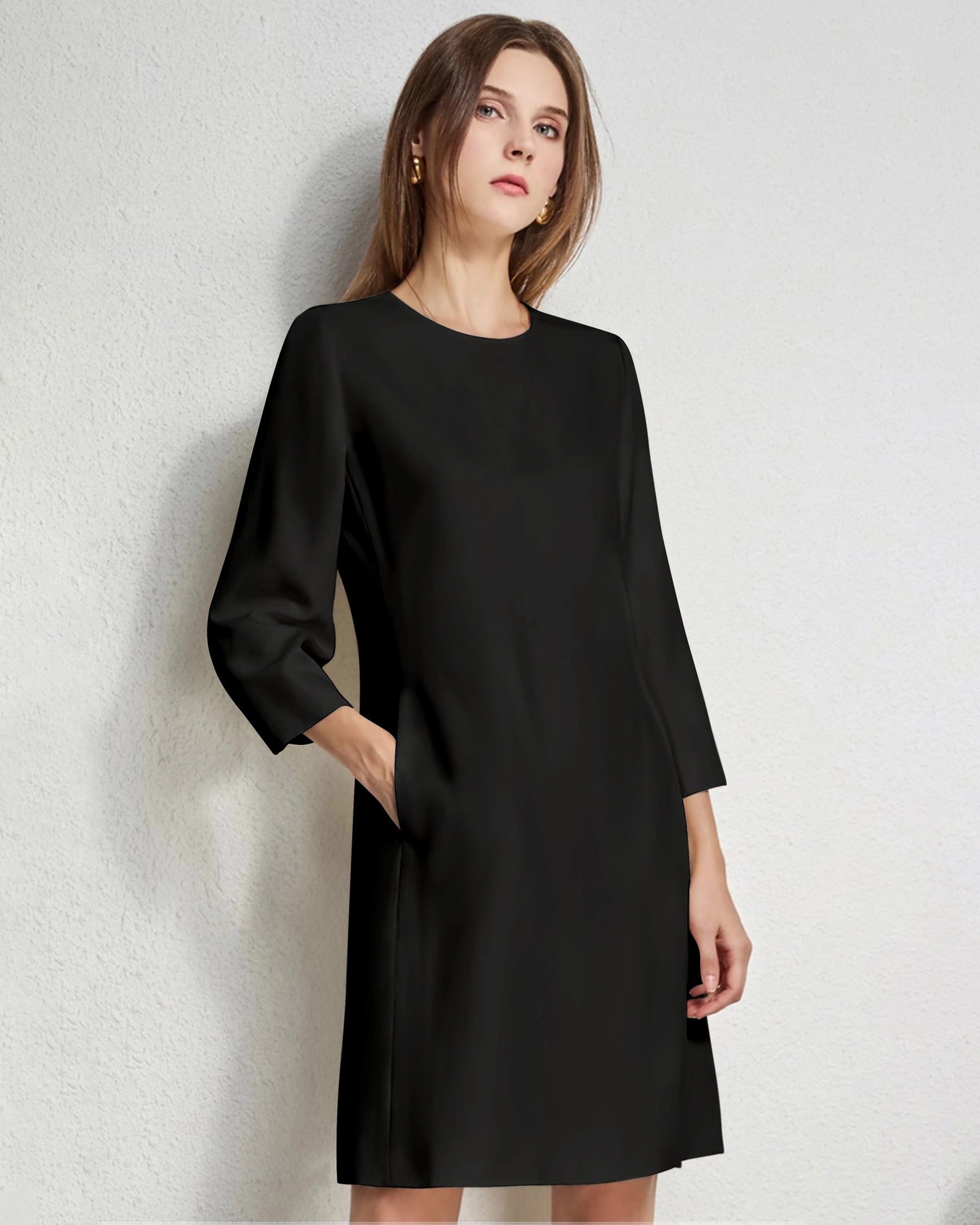 40 Momme Knee-Length Silk Dress for Women - Elegant & Comfortable Summer Dress for Weddings, Parties & Special Occasions