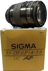 Sigma 35-135mm f/4-5.6 UC AF Zoom Lens for Sony & Konica Minolta SLR Cameras - Perfect for Portrait, Landscape & Travel Photography
