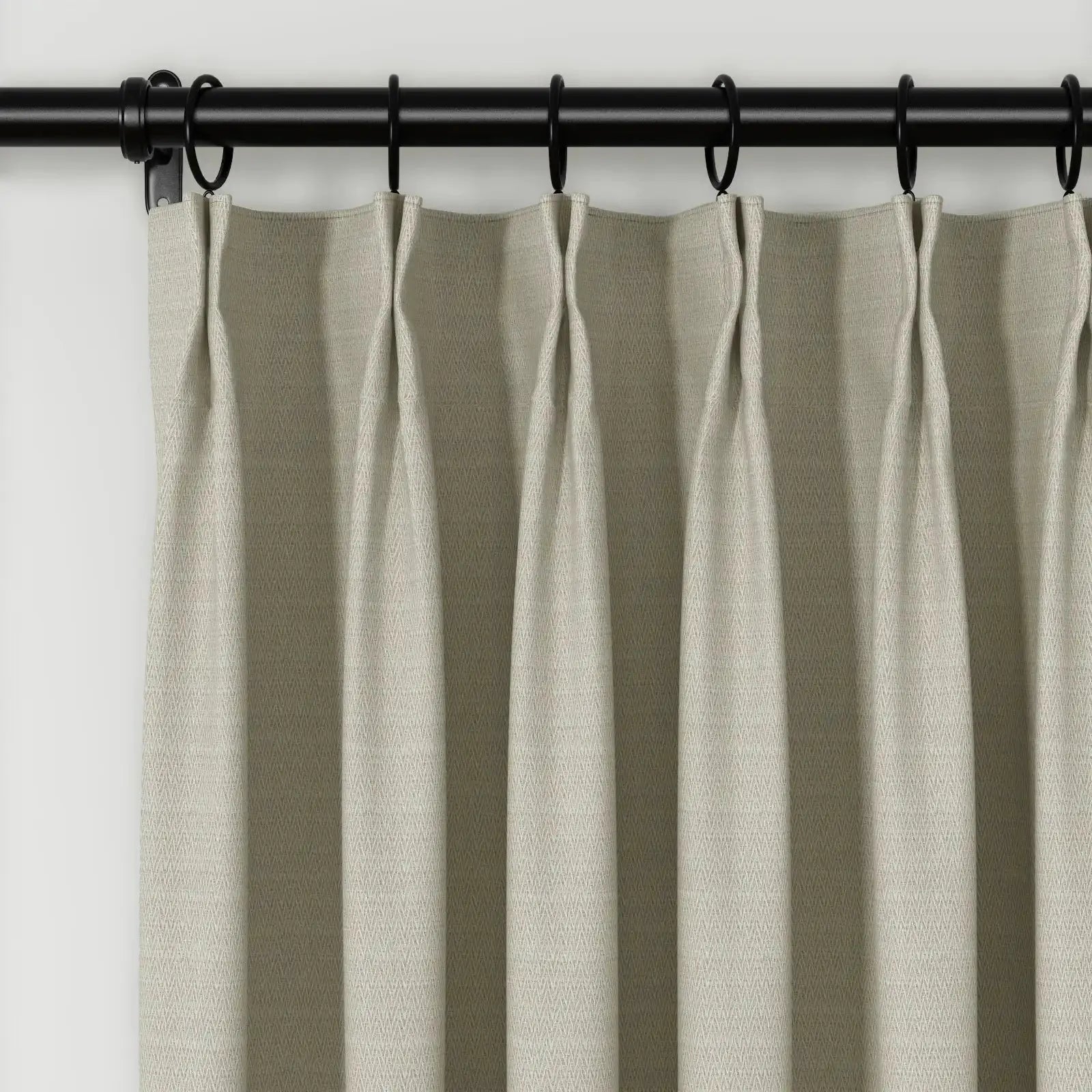 Lydia Swallow Jacquard Pleated Curtains - Elegant Window Treatments for Living Room, Bedroom & Dining Room Decor