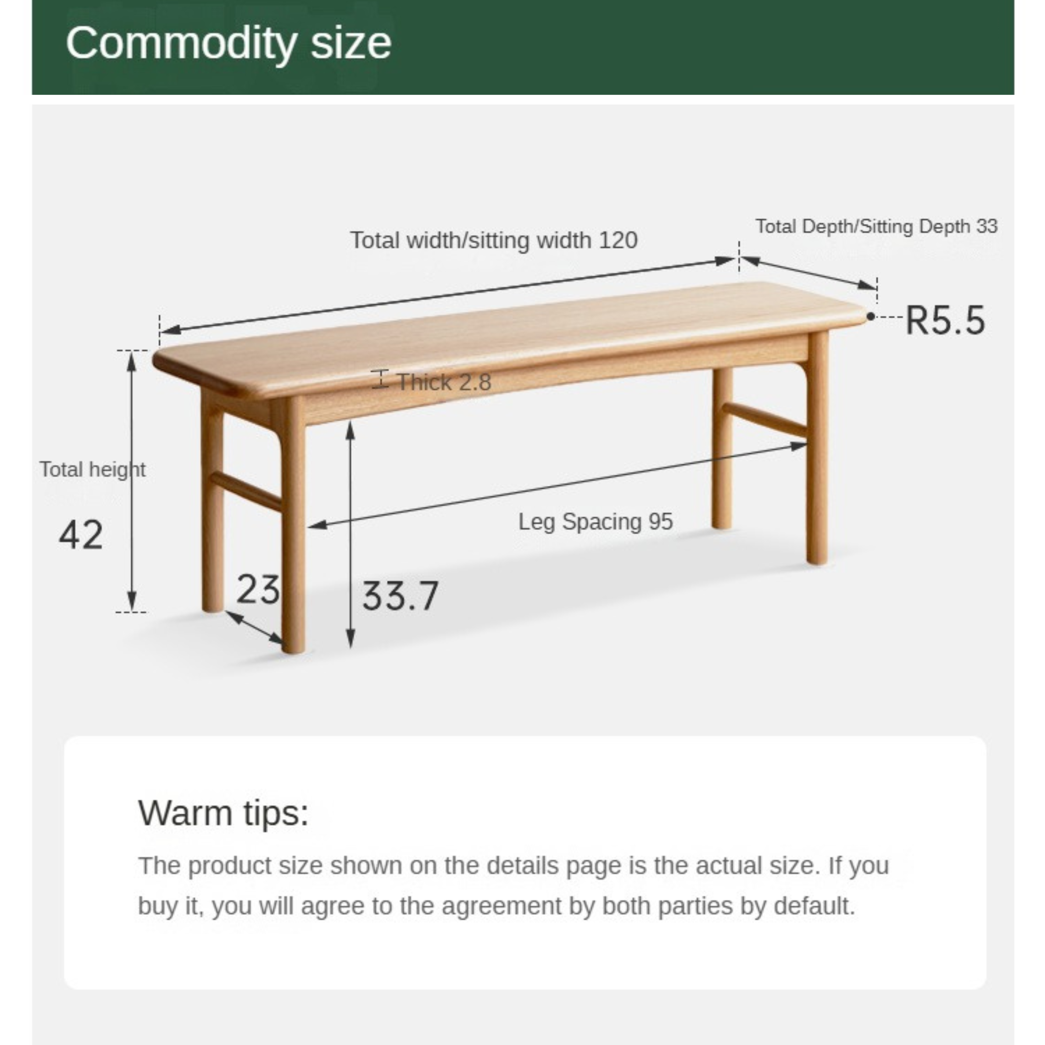 Solid Oak Wood Modern Soft Tea Stool - Comfortable & Stylish Footrest Ottoman for Living Room, Bedroom, or Tea Ceremony