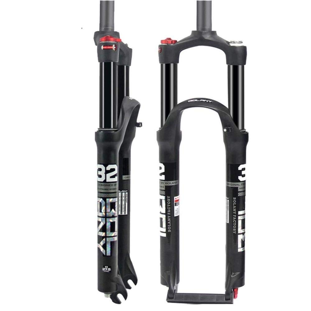 SLRMKK Mountain Bike Suspension Fork - Carbon Steerer Tube, 100mm Shock Absorber Stroke for 26/27.5/29 Inch MTB | Lightweight & Durable Off-Road Cycling Fork | Perfect for Trail Riding, Downhill & Cross-Country Biking