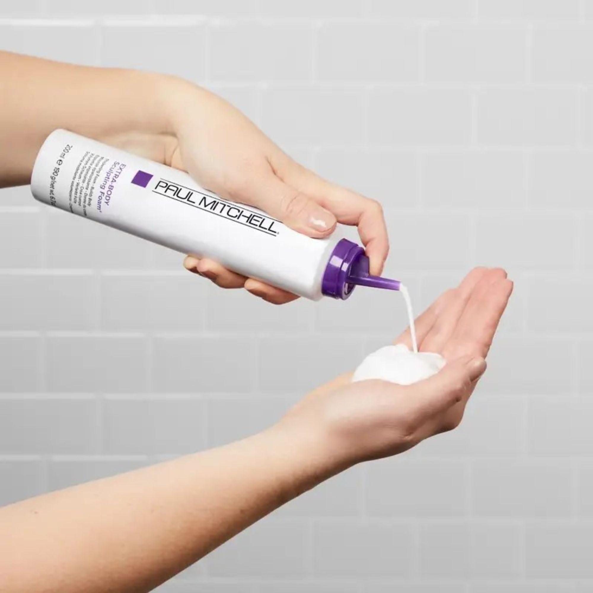 Paul Mitchell Extra-Body Sculpting Foam for Fine Hair - Volumizing & Thickening Styling Foam for Fuller, Bouncier Hair - Perfect for Daily Use & Special Occasions
