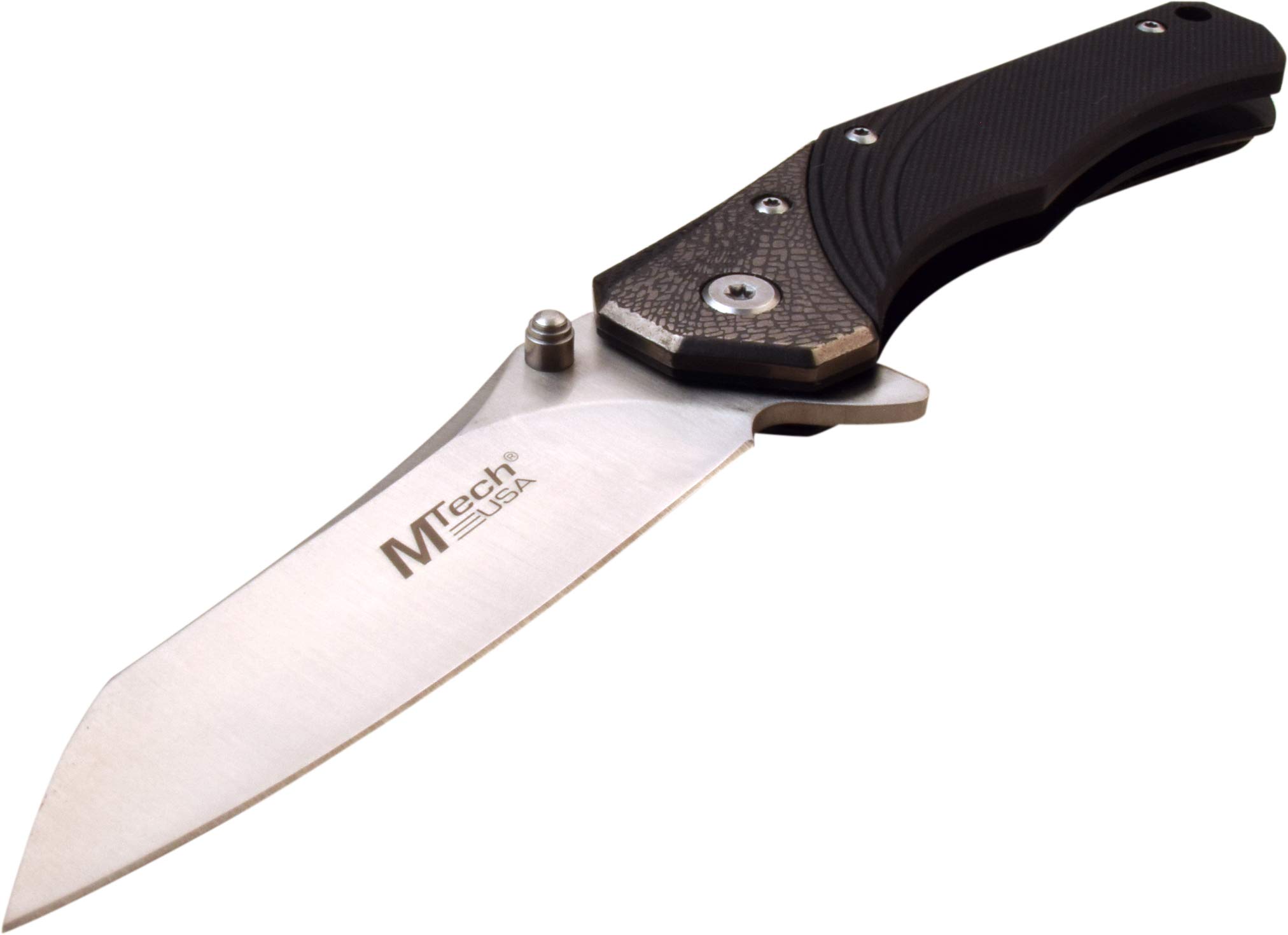 MTECH USA MT-1103GY Tactical Folding Knife - Grey EDC Pocket Knife for Camping, Hiking & Outdoor Survival Gear | Durable Manual Open Blade with Secure Lock