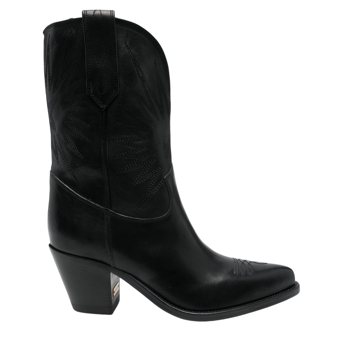 Stylish Black Leather Francesca Boots for Women - Comfortable & Durable Ankle Boots for Fall & Winter Fashion - Perfect for Office, Party & Casual Outfits