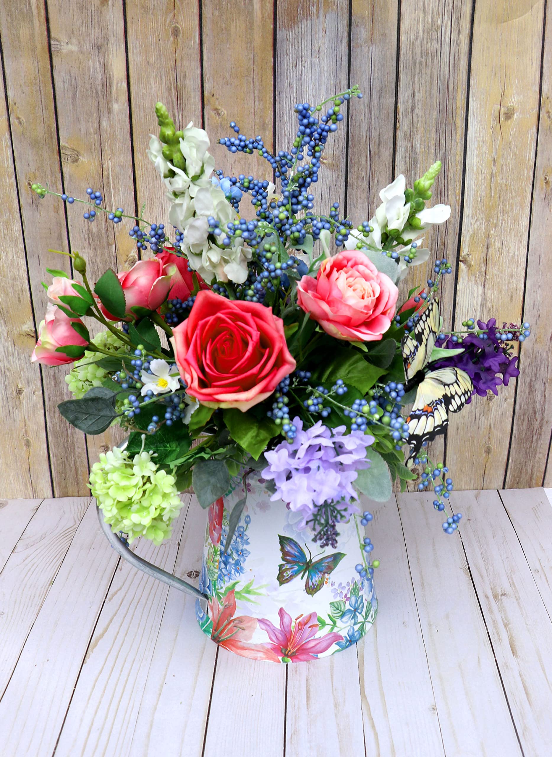 Elegant Mother's Day Floral Centerpiece - Spring Flower Arrangement for Dining Table Decor | Perfect for Holiday Celebrations, Wedding Decor & Home Decoration