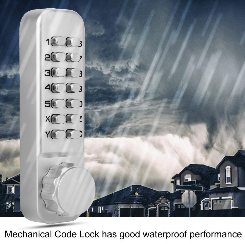 Mechanical Keyless Door Lock - Double-Sided Password Combination Security Lock | Fireproof & Waterproof | No Power/Key Required | Ideal for Homes, Offices & Apartments