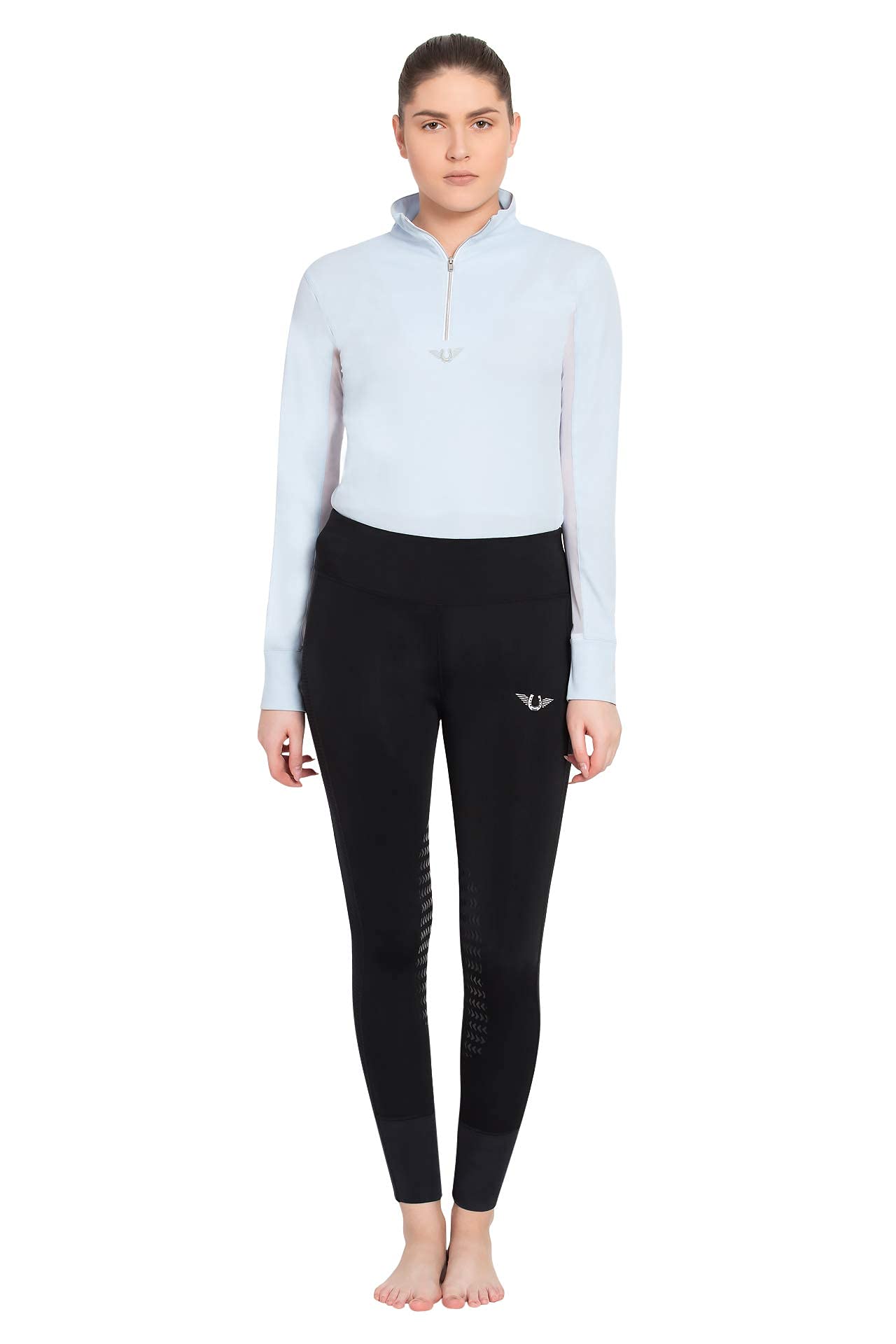 TuffRider Women's Marathon Full Seat Equestrian Riding Tights - Comfortable & Durable for Horseback Riding, Training & Competition